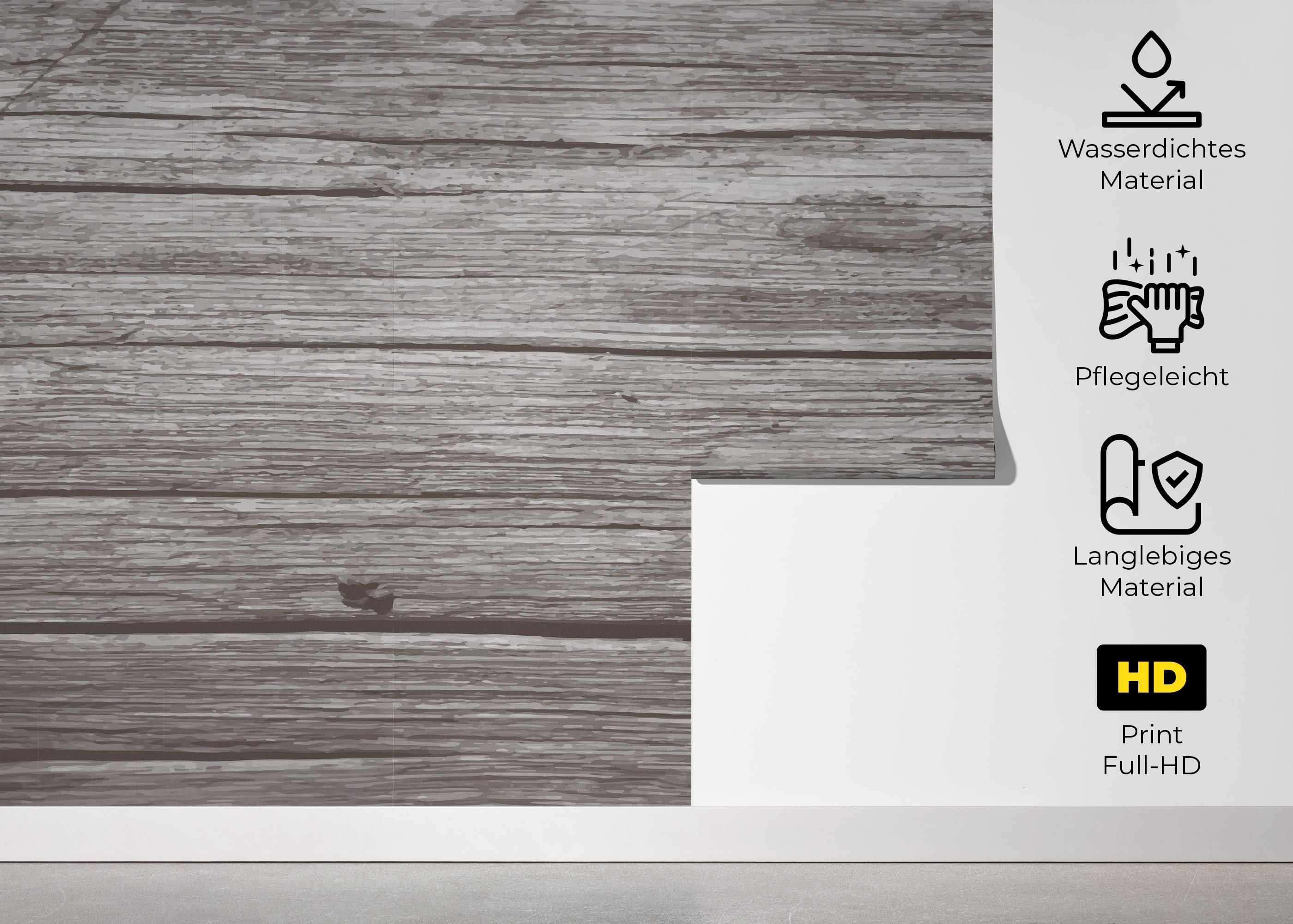 Fototapete Dark Cream Wood mockup 5