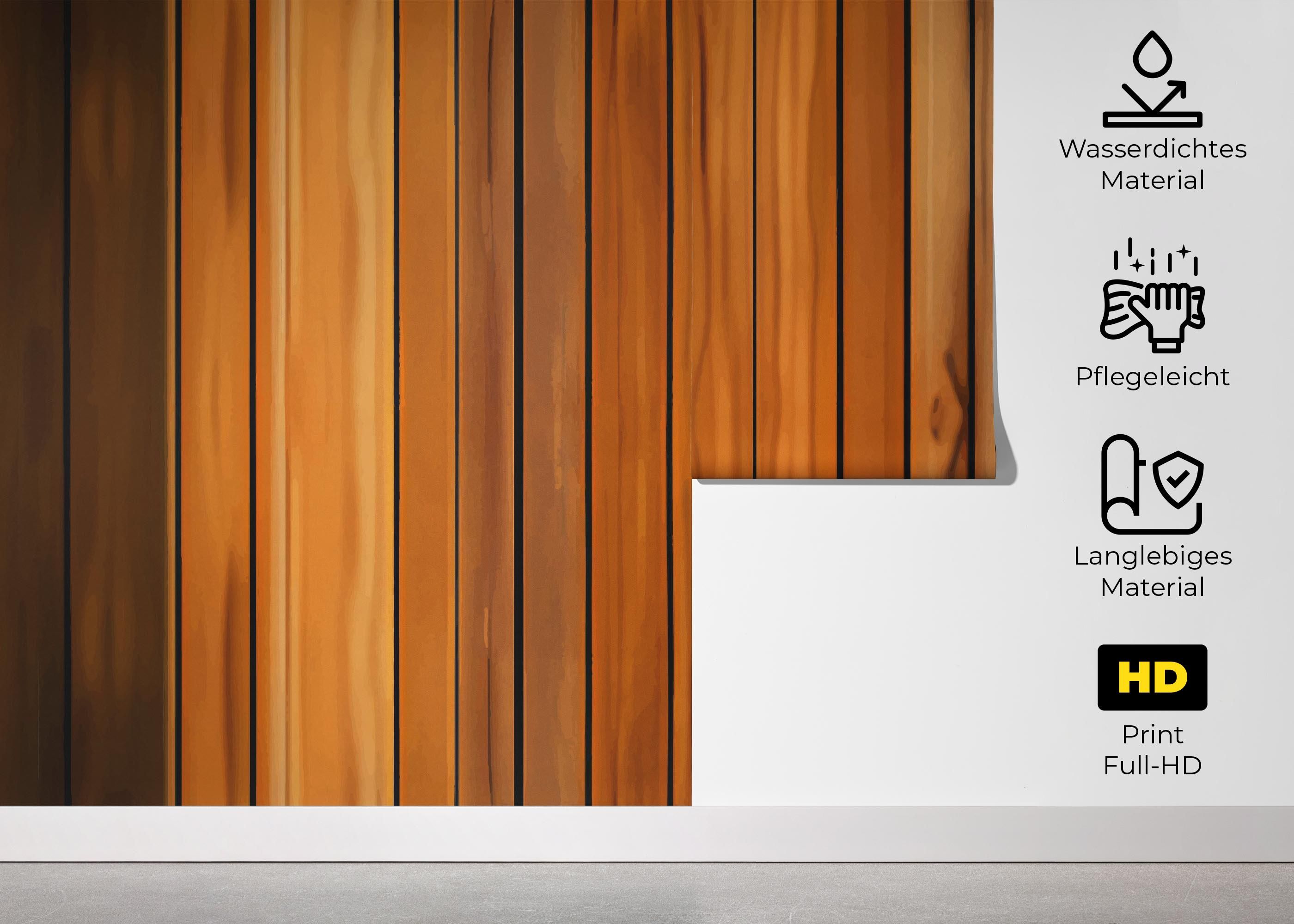Orange Brown Wood mockup 5