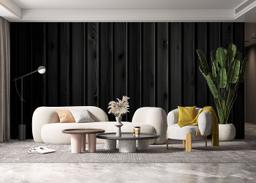 Black Wood Wall mockup 6