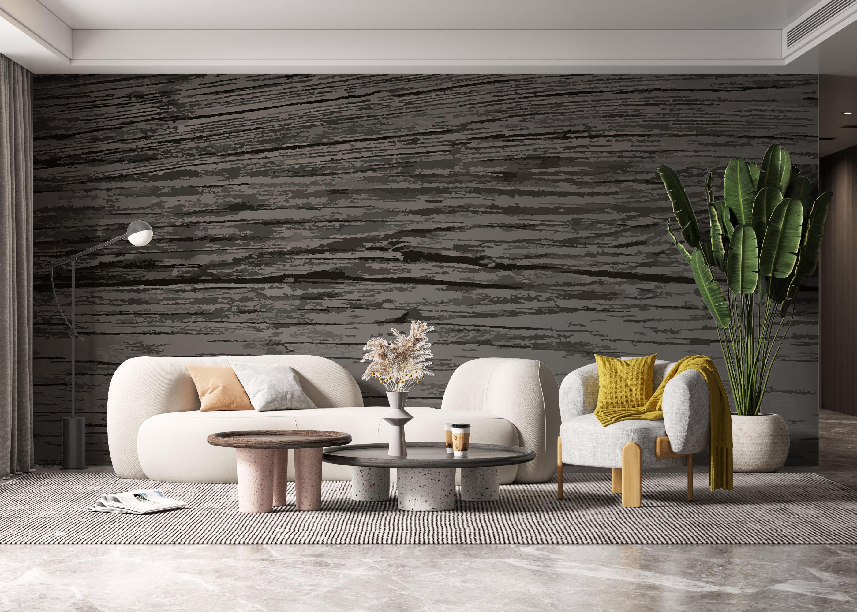 Fototapete Cream Grey Wood mockup 6