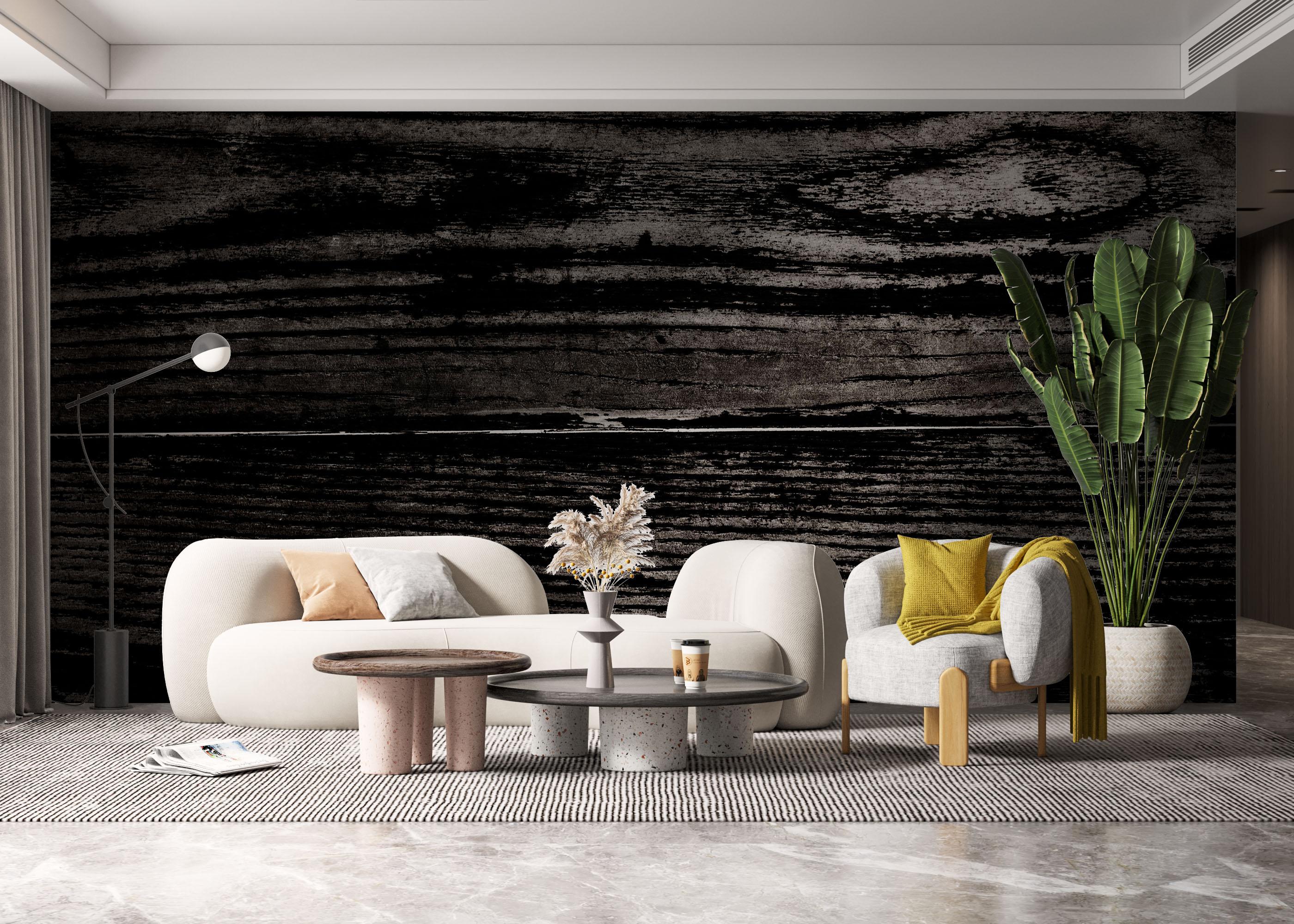 Fototapete Dark Wood Art mockup 6