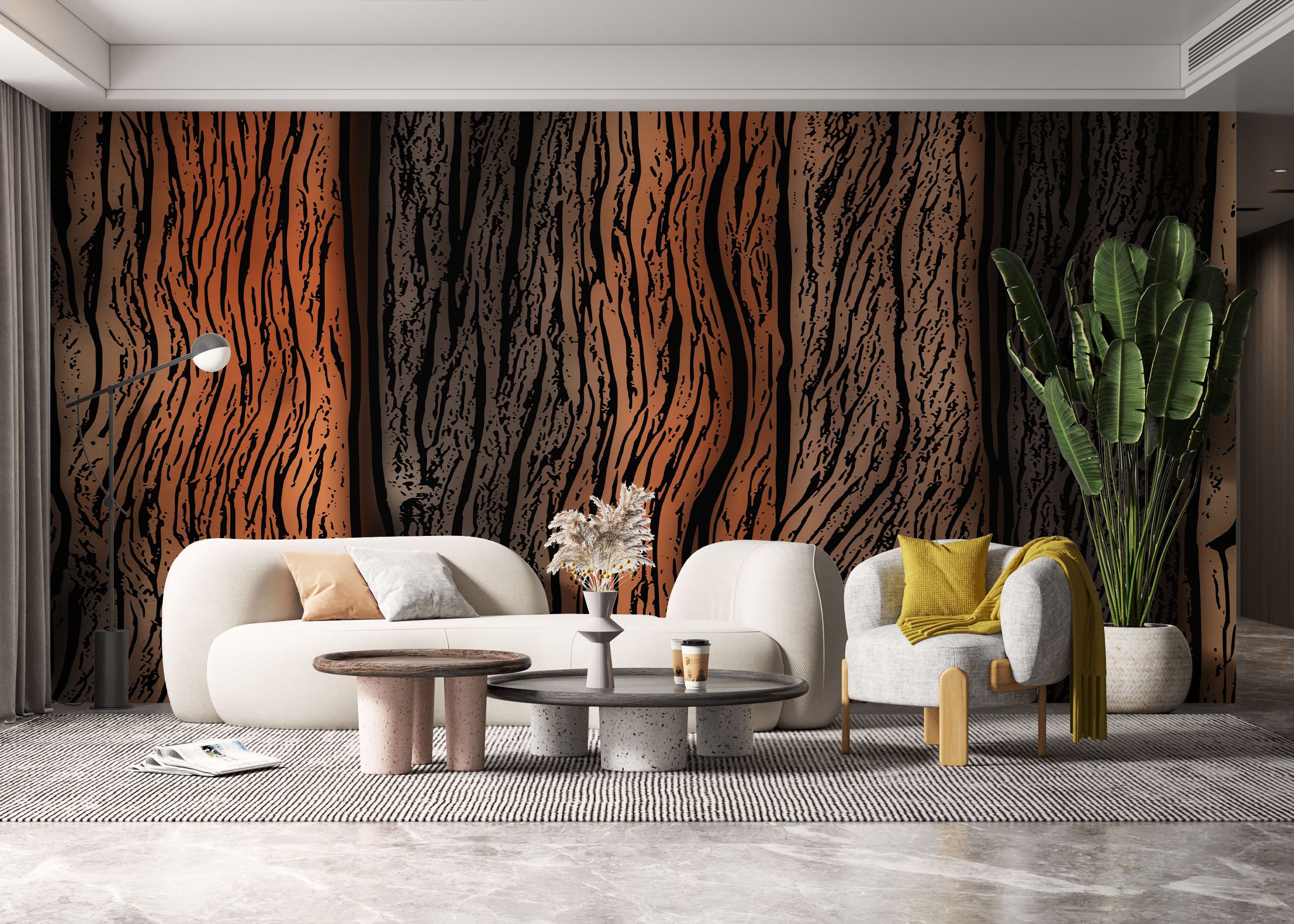 Orange Black Wood mockup 6