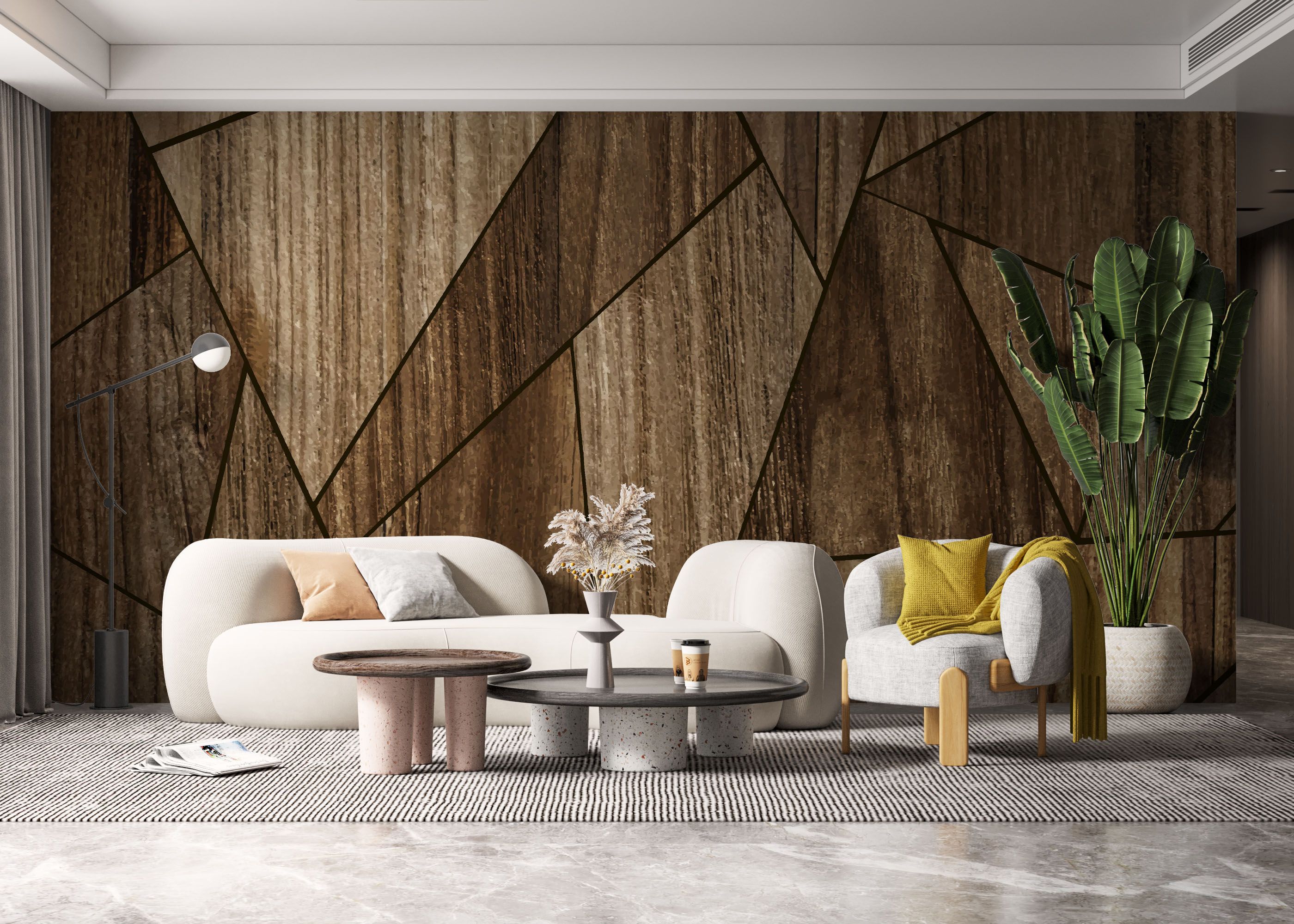 Wood Triangle mockup 6