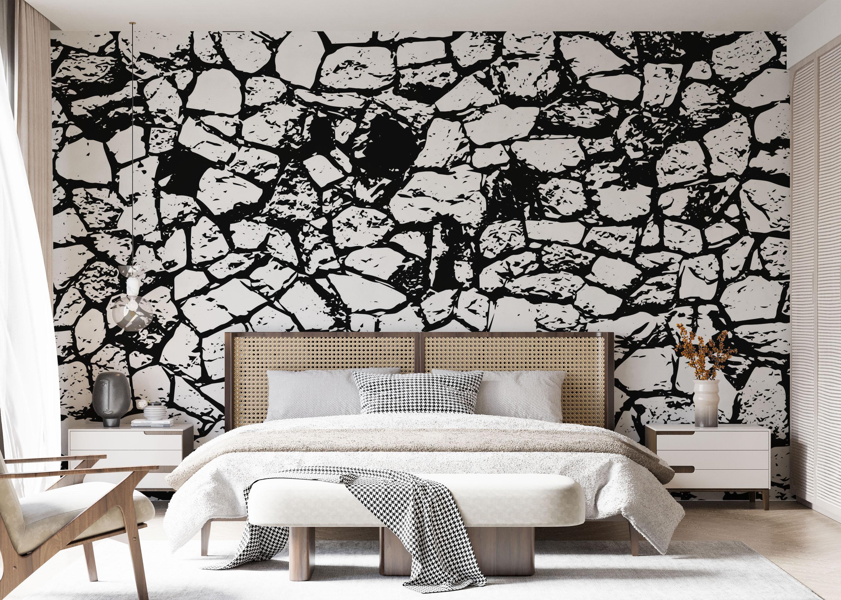 Fototapete Cracked Wall mockup 7
