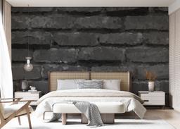 Dark Grey Stone Wall mockup 7