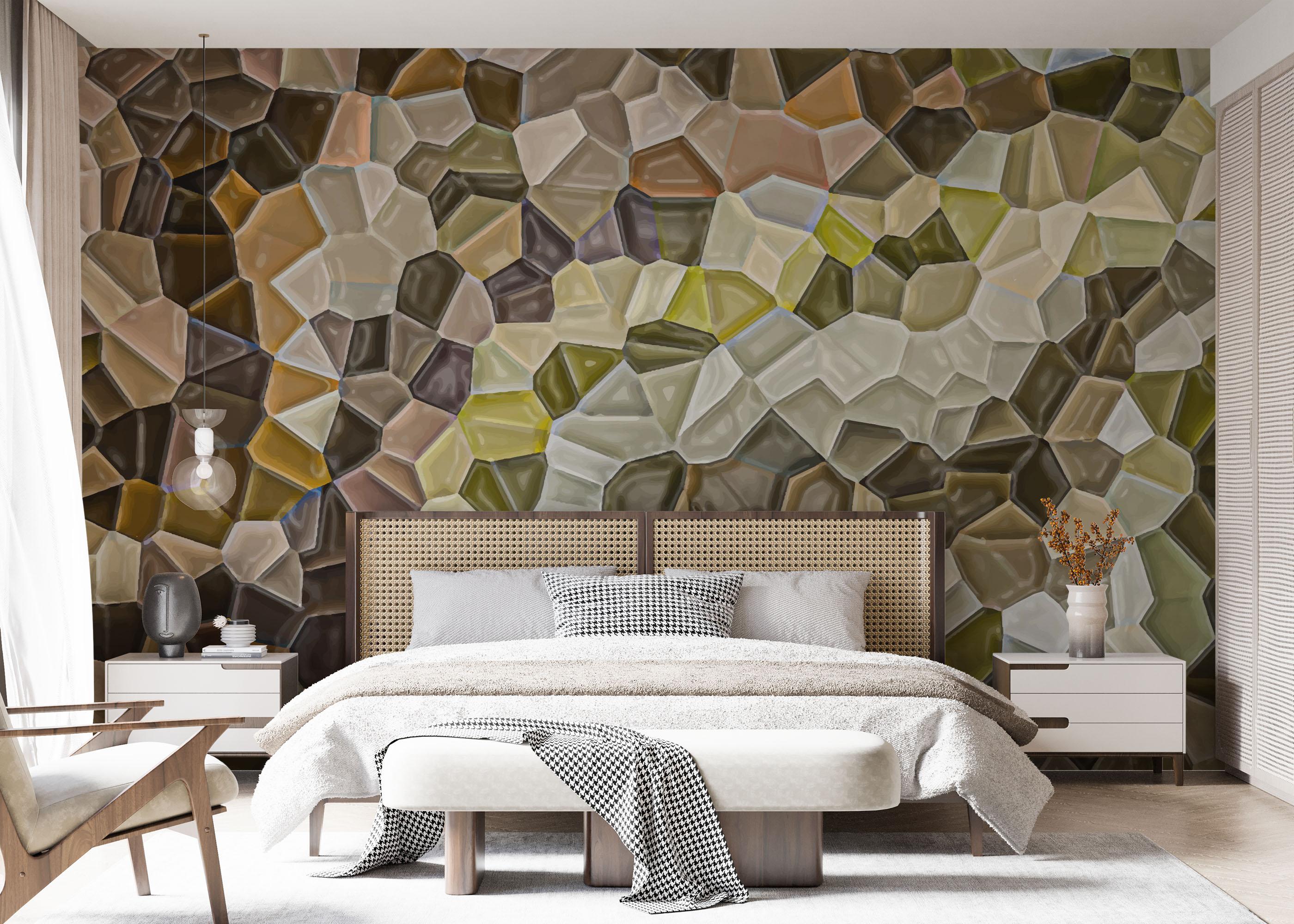 Fototapete Green Small Rocks mockup 7