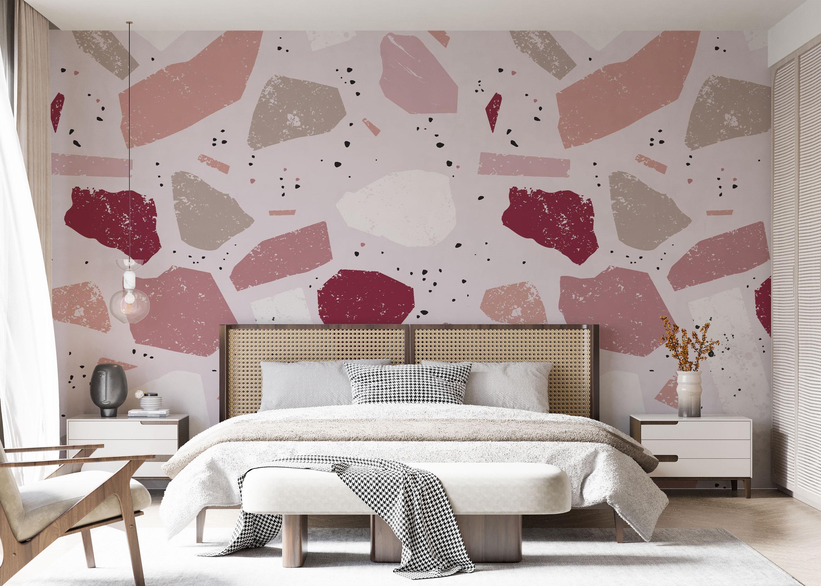 Fototapete Pastel Pink Stones mockup 7