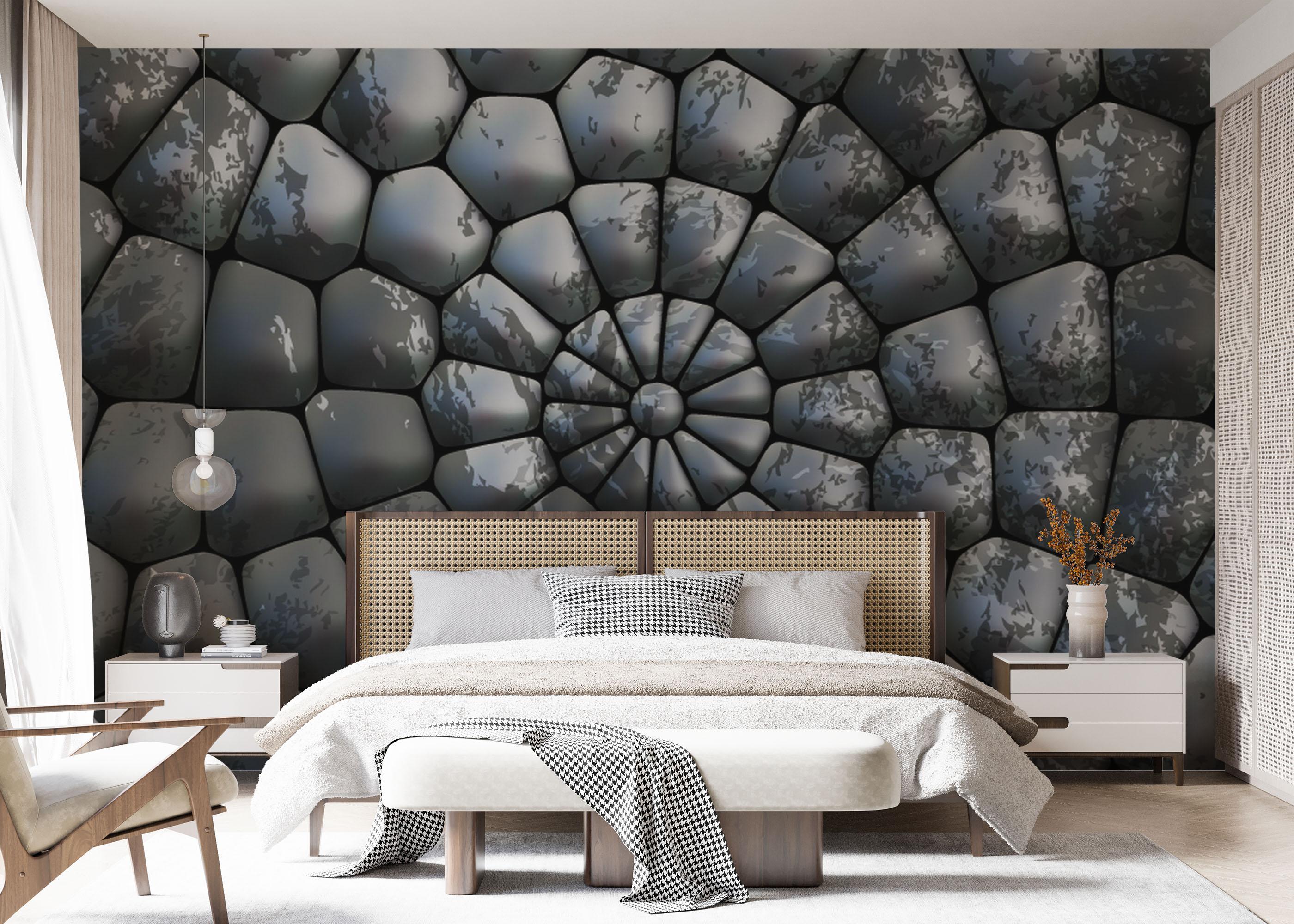 Fototapete Rock 3d Spiral mockup 7