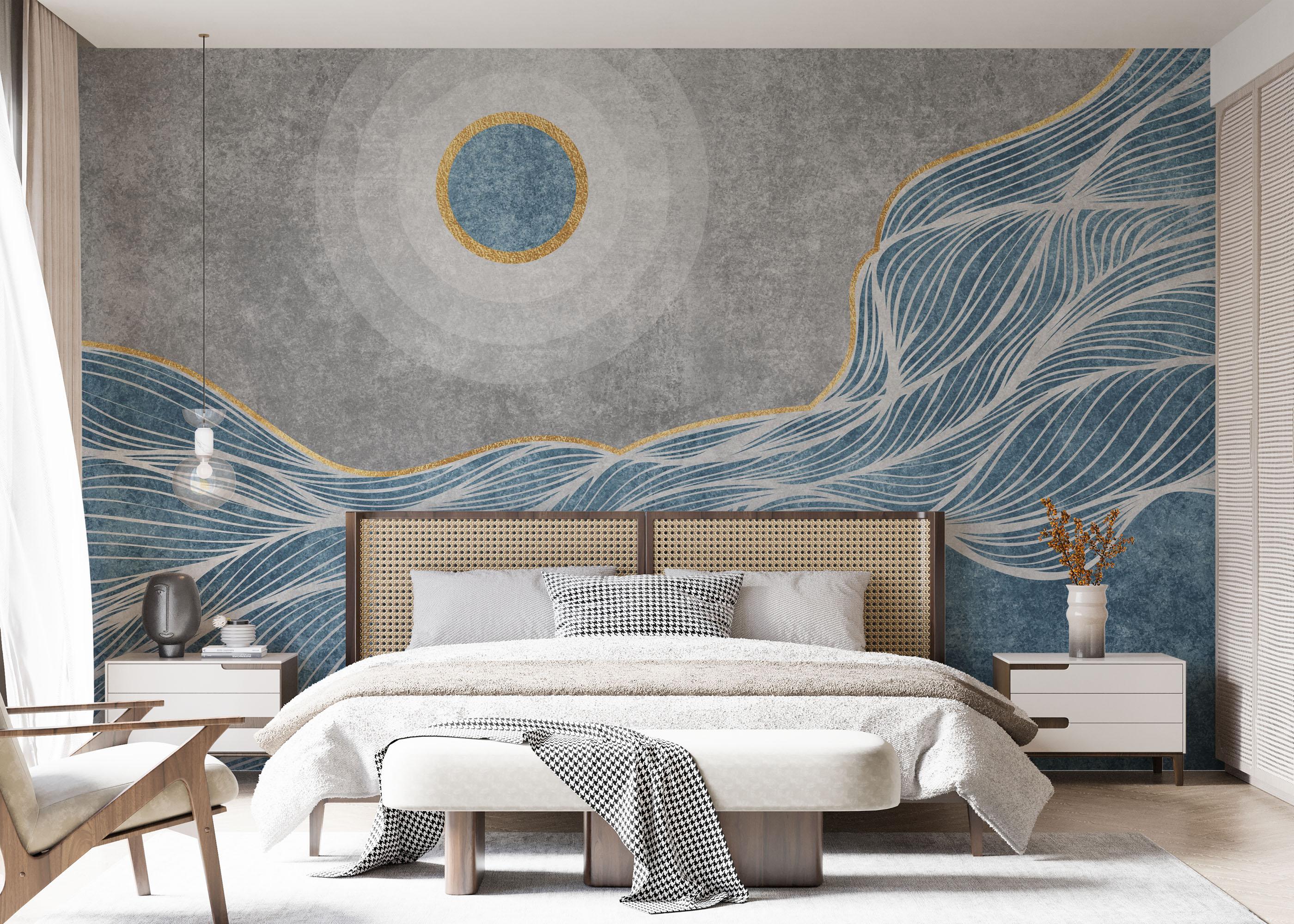 Fototapete Wavy Stone mockup 7