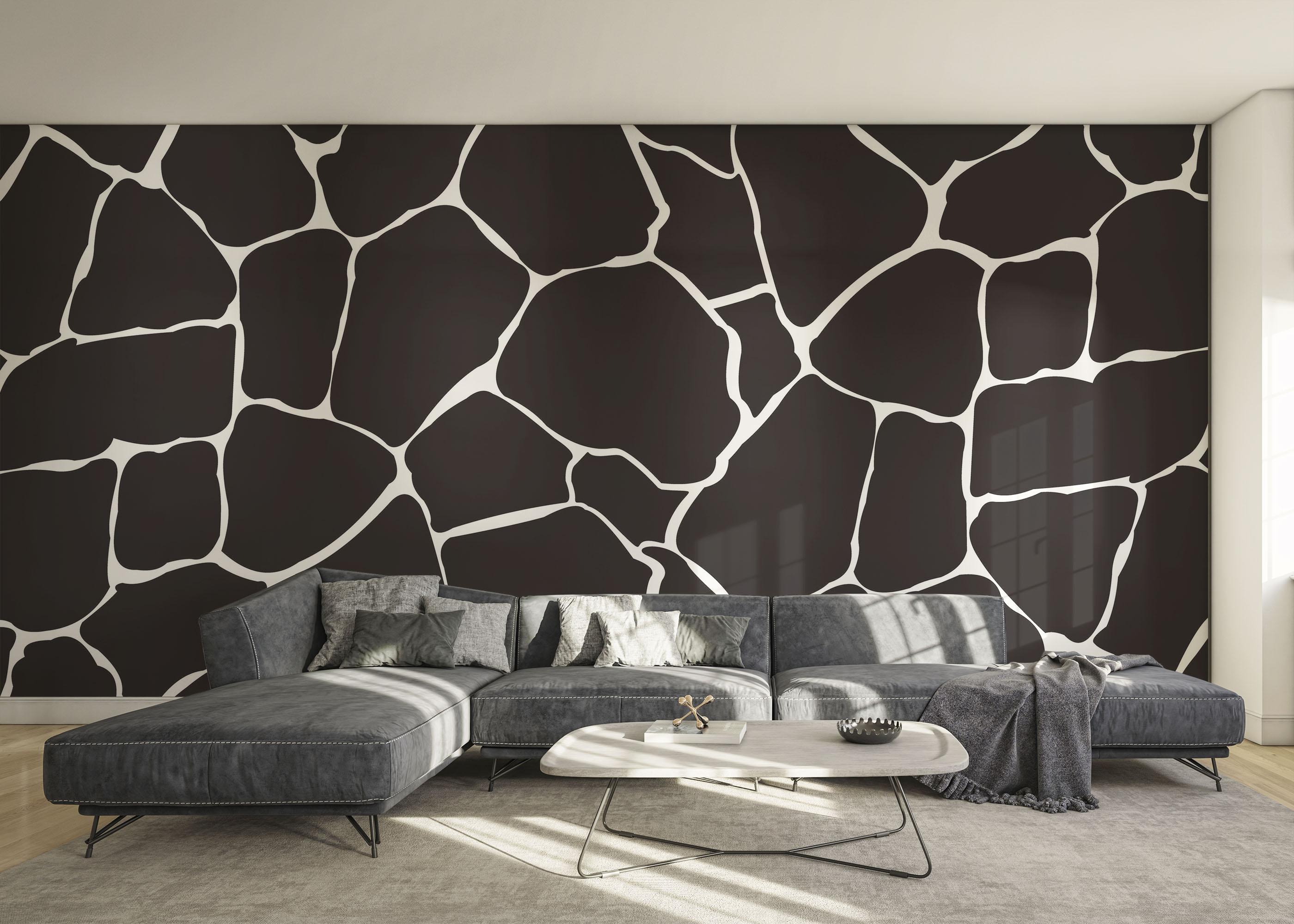 Fototapete Black Stones Art mockup 0