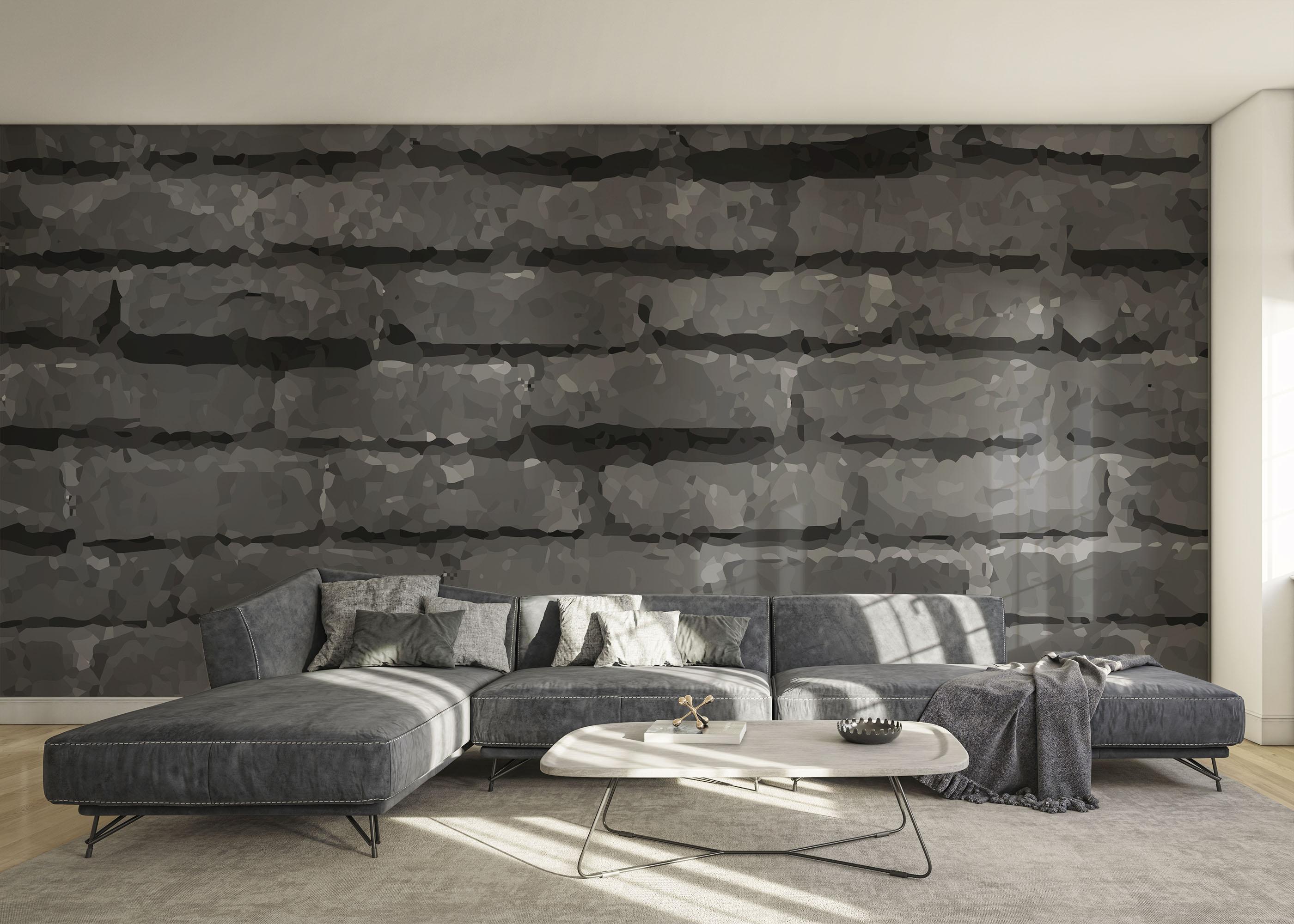 Fototapete Dark Grey Stone Wall mockup 0