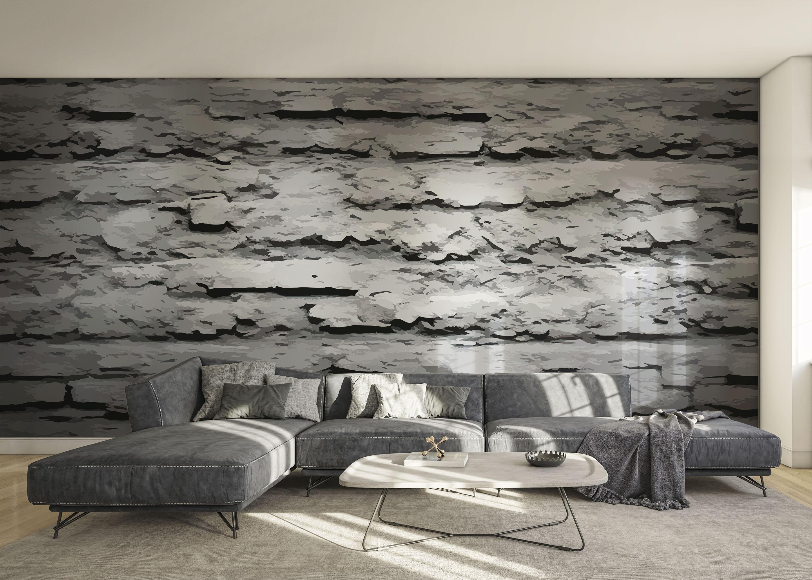 Fototapete Grey Paint Stone mockup 0