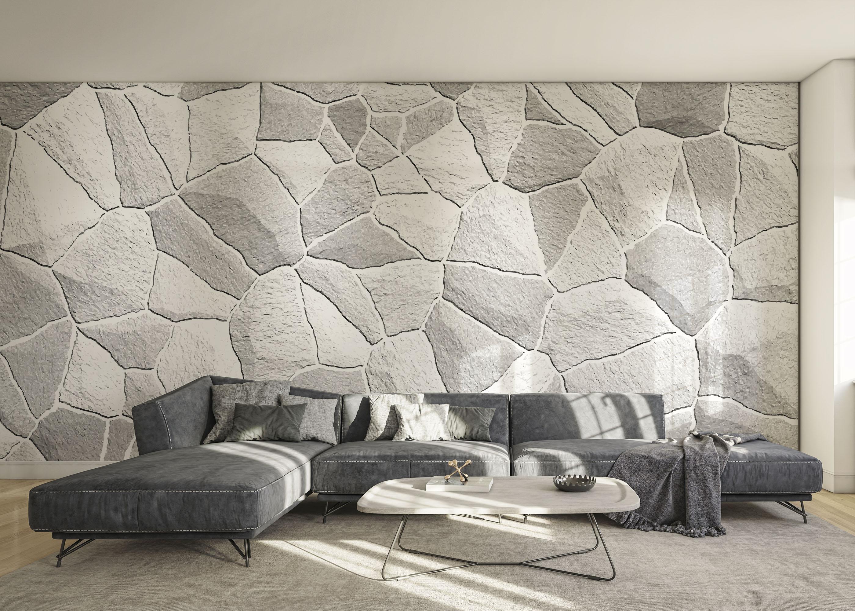 Fototapete Grey Shades Stone mockup 0