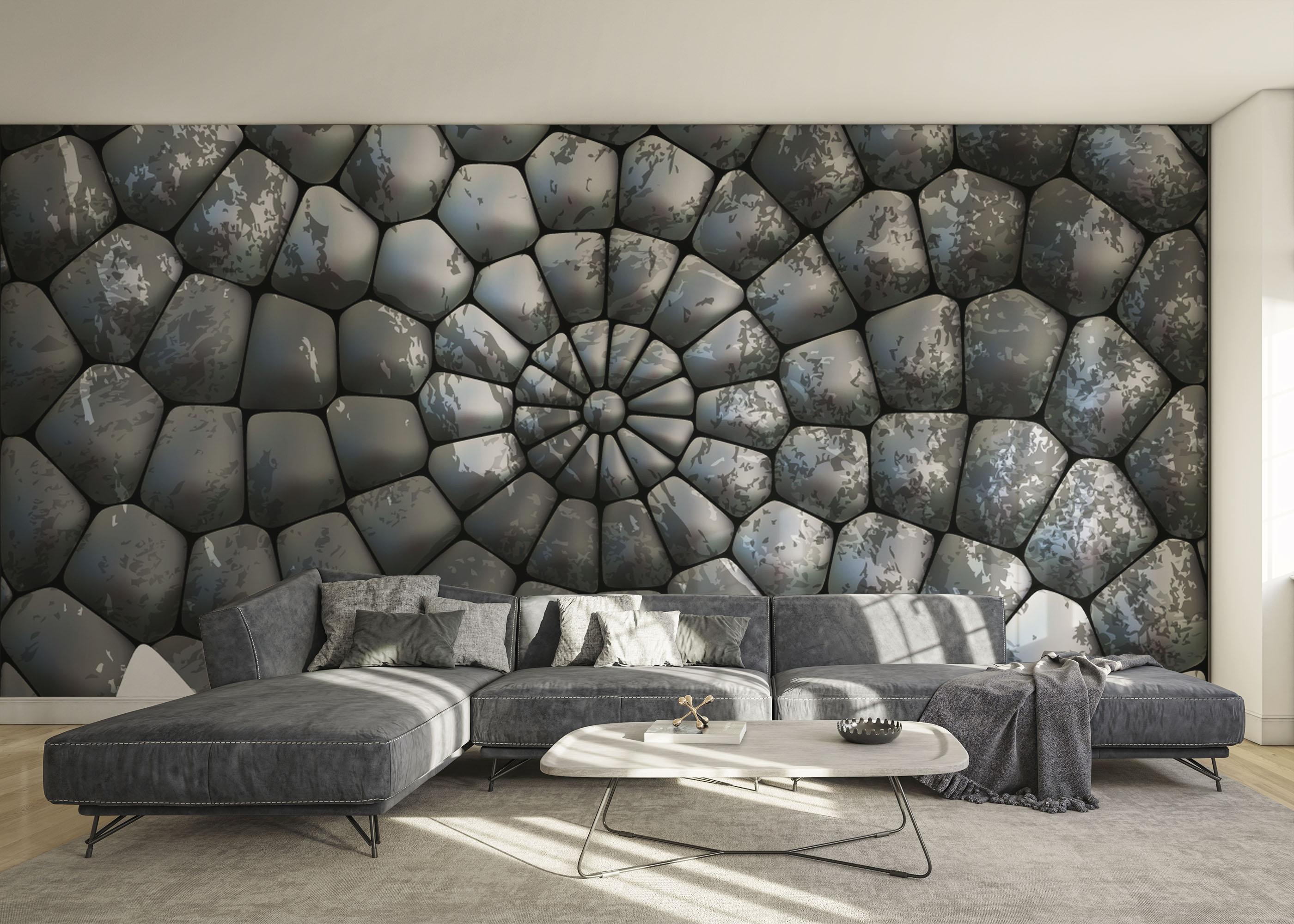 Fototapete Rock 3d Spiral mockup 0