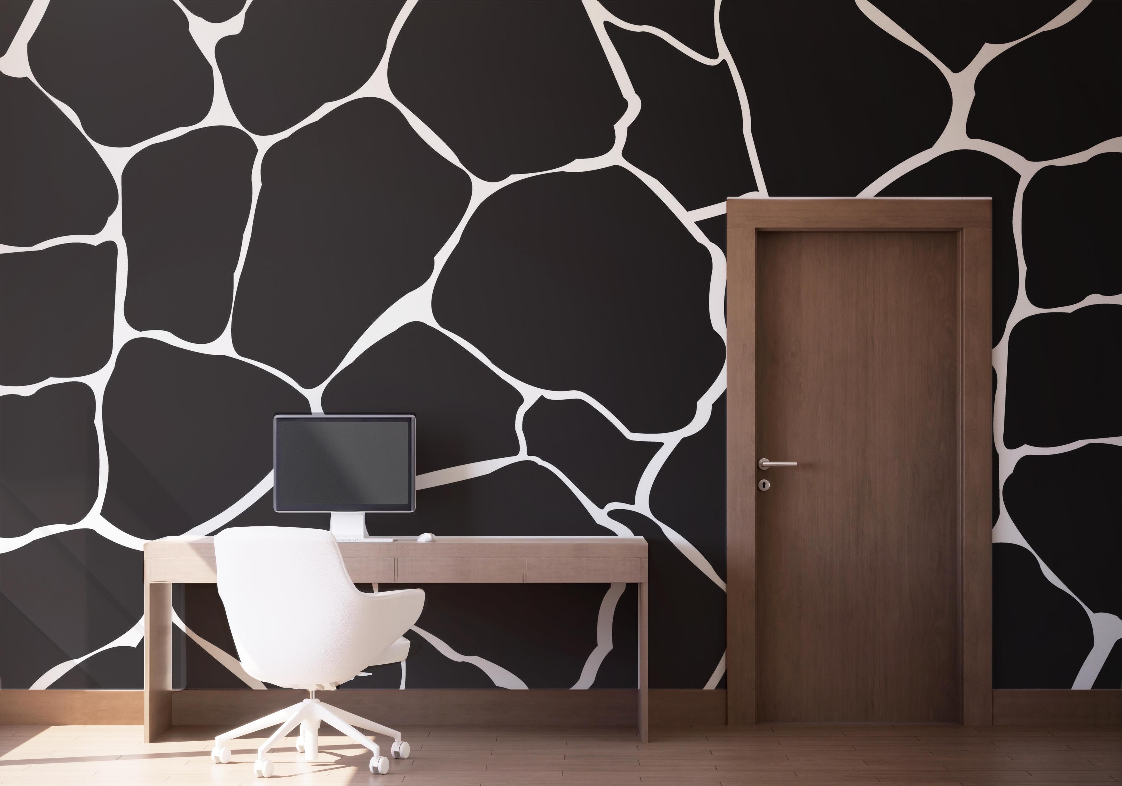 Fototapete Black Stones Art mockup 1