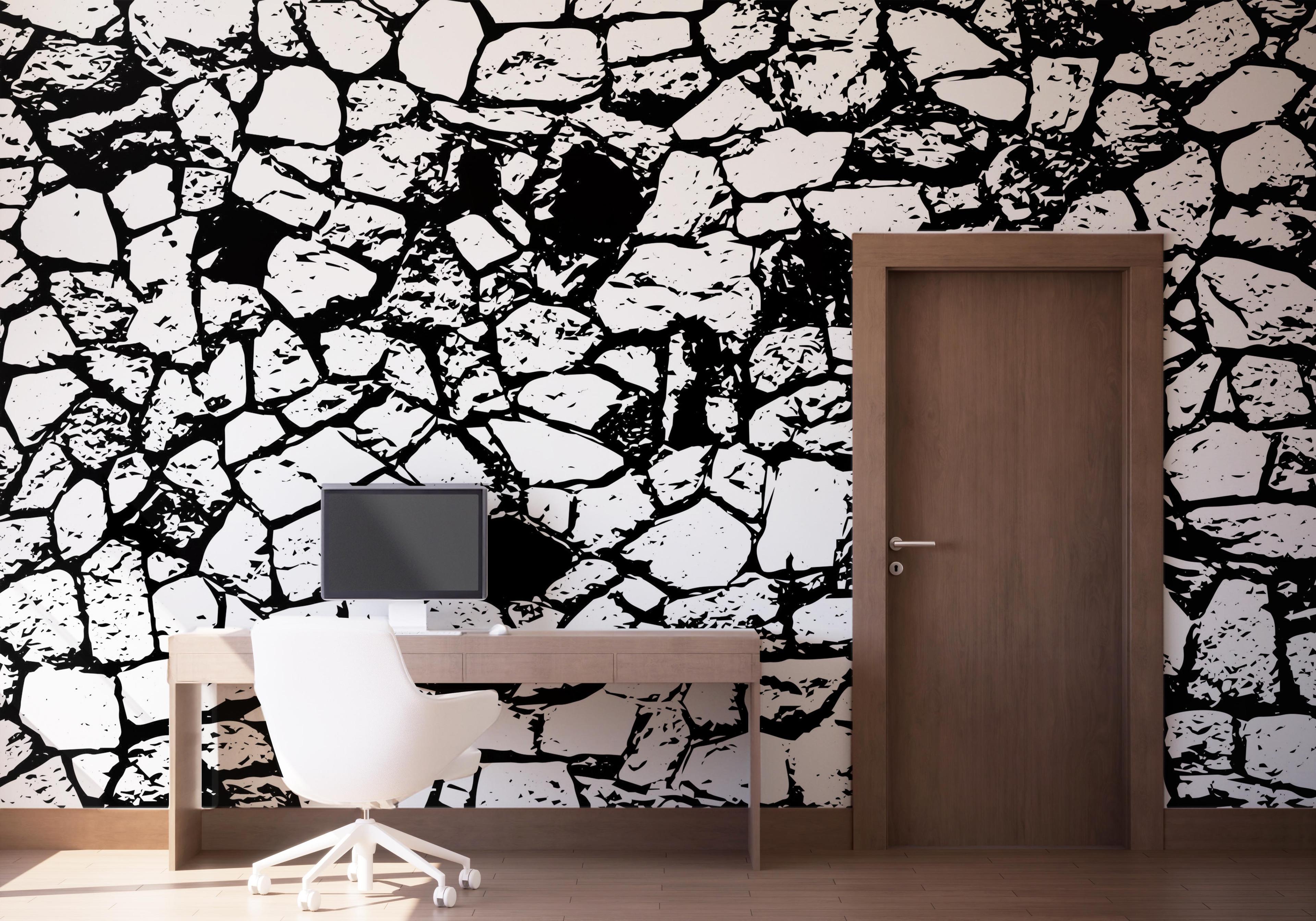 Fototapete Cracked Wall mockup 1