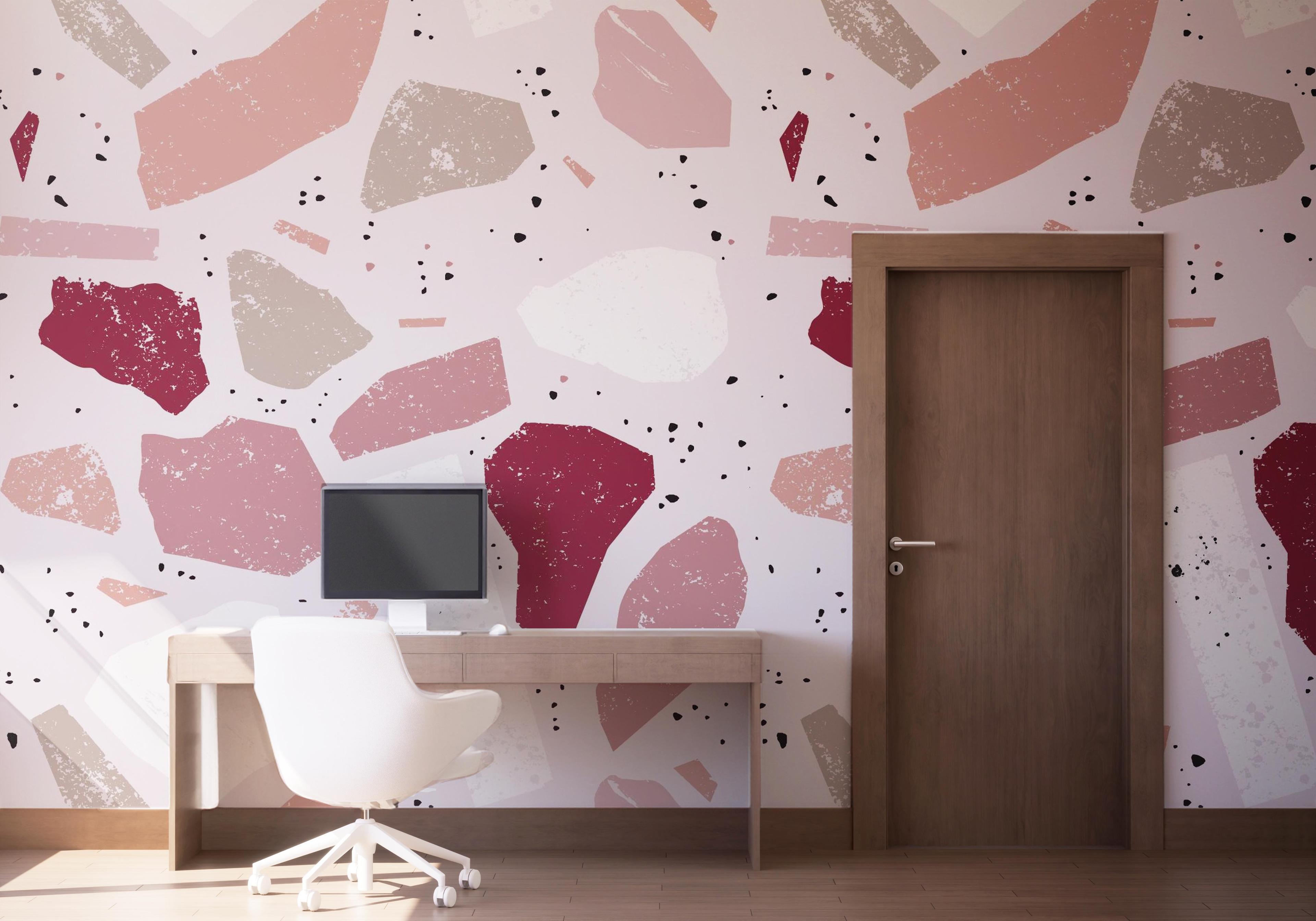 Fototapete Pastel Pink Stones mockup 1