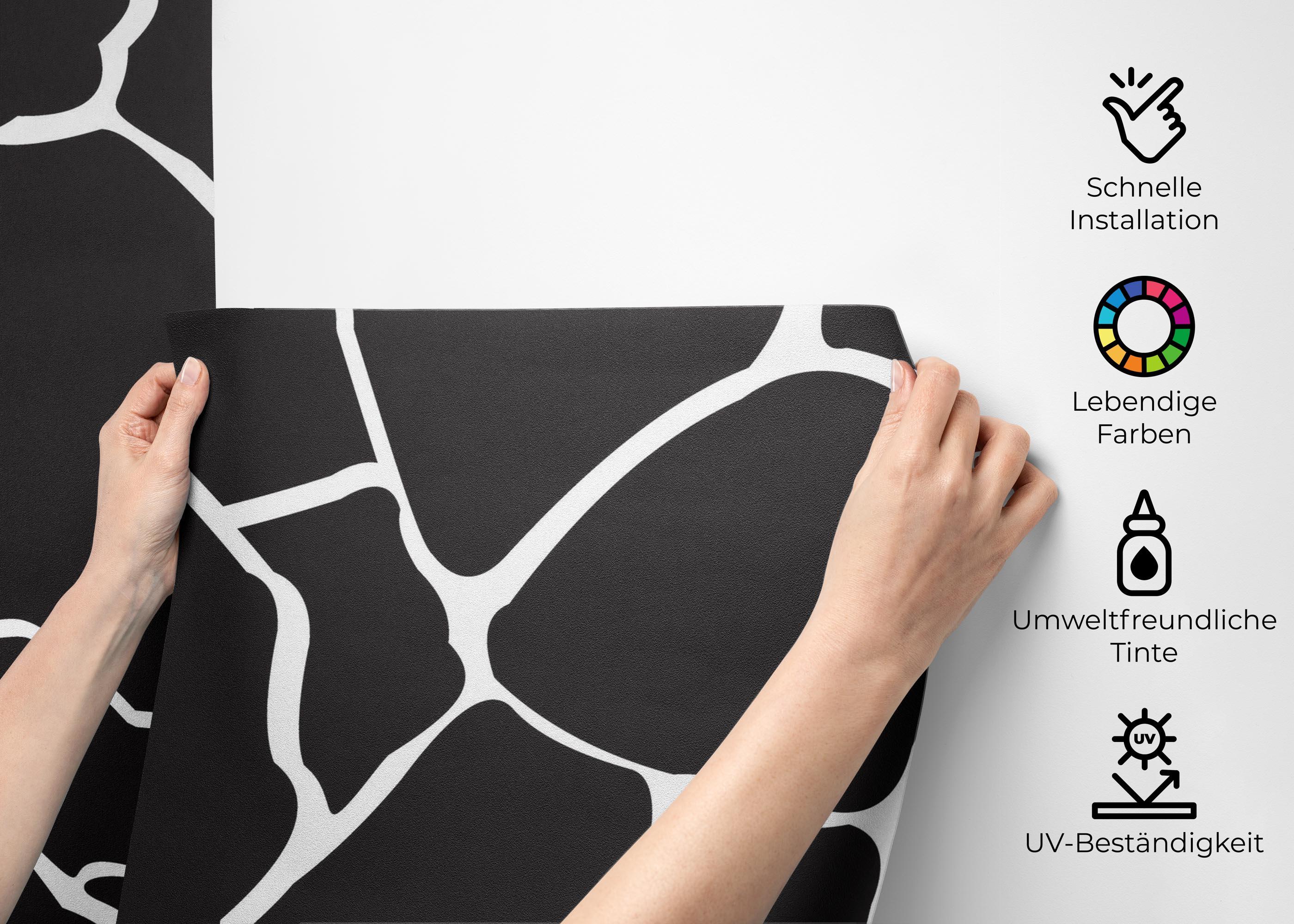 Fototapete Black Stones Art mockup 2