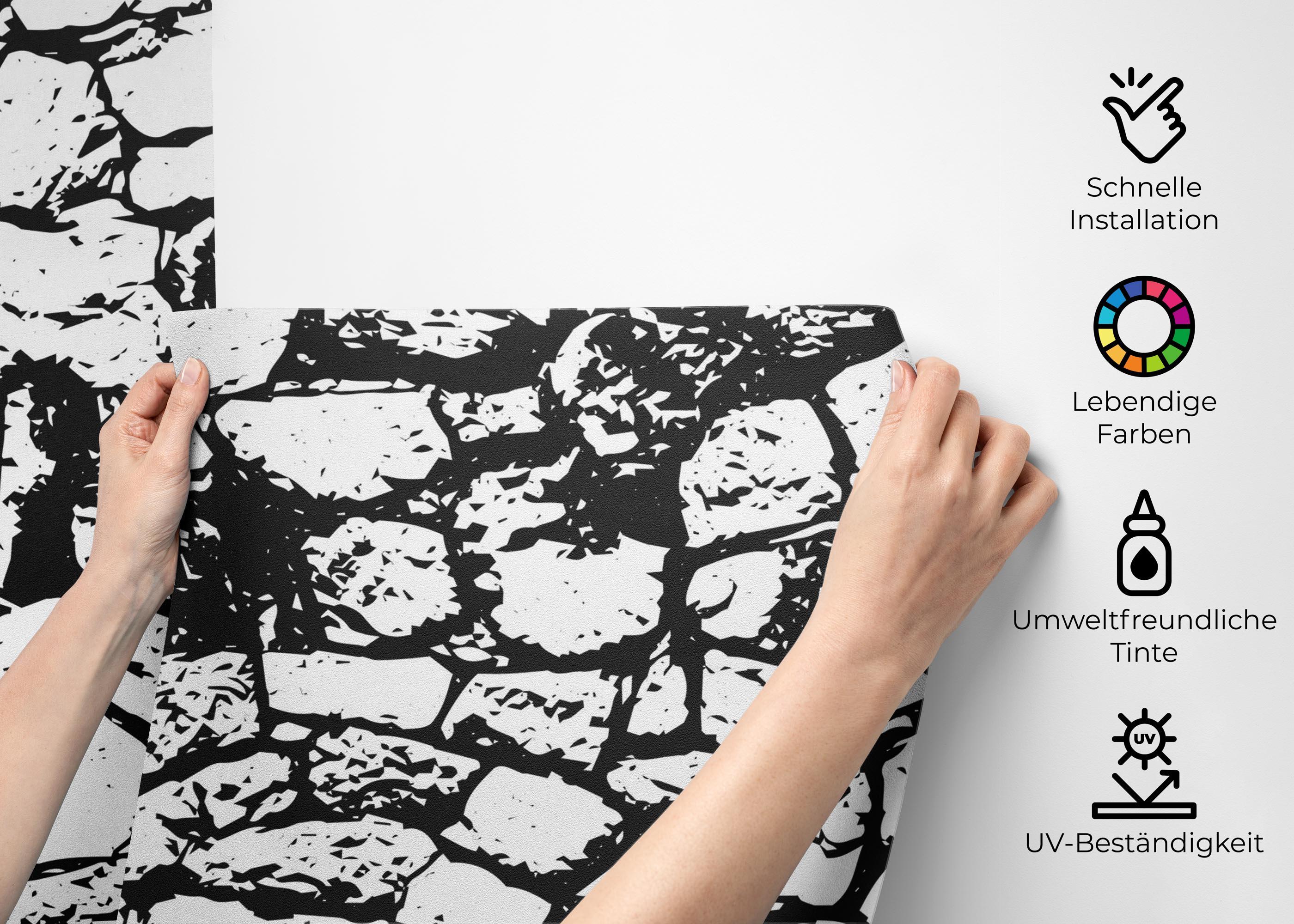 Fototapete Cracked Wall mockup 2