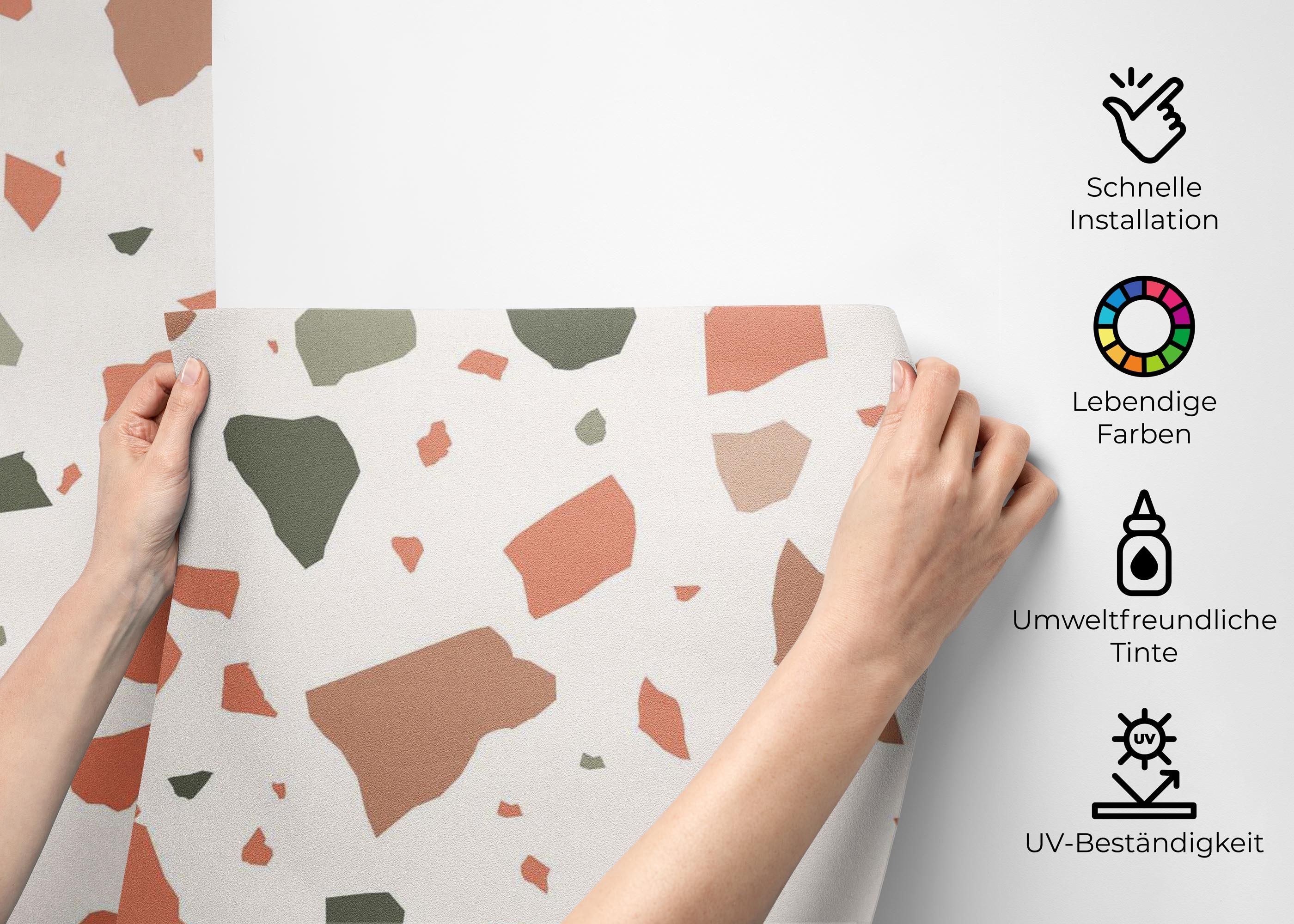 Green Orange Pebbles mockup 2