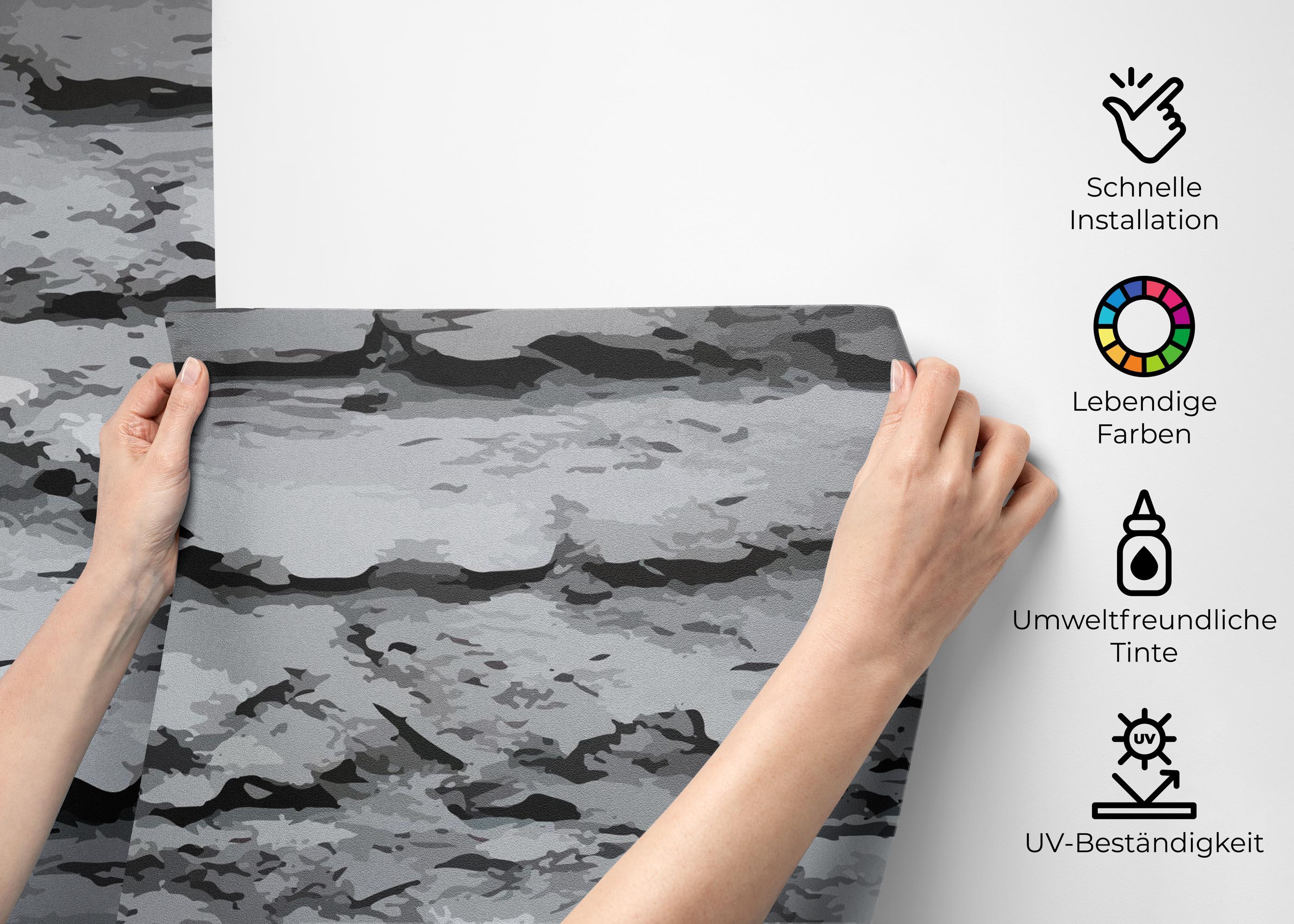 Fototapete Grey Paint Stone mockup 2