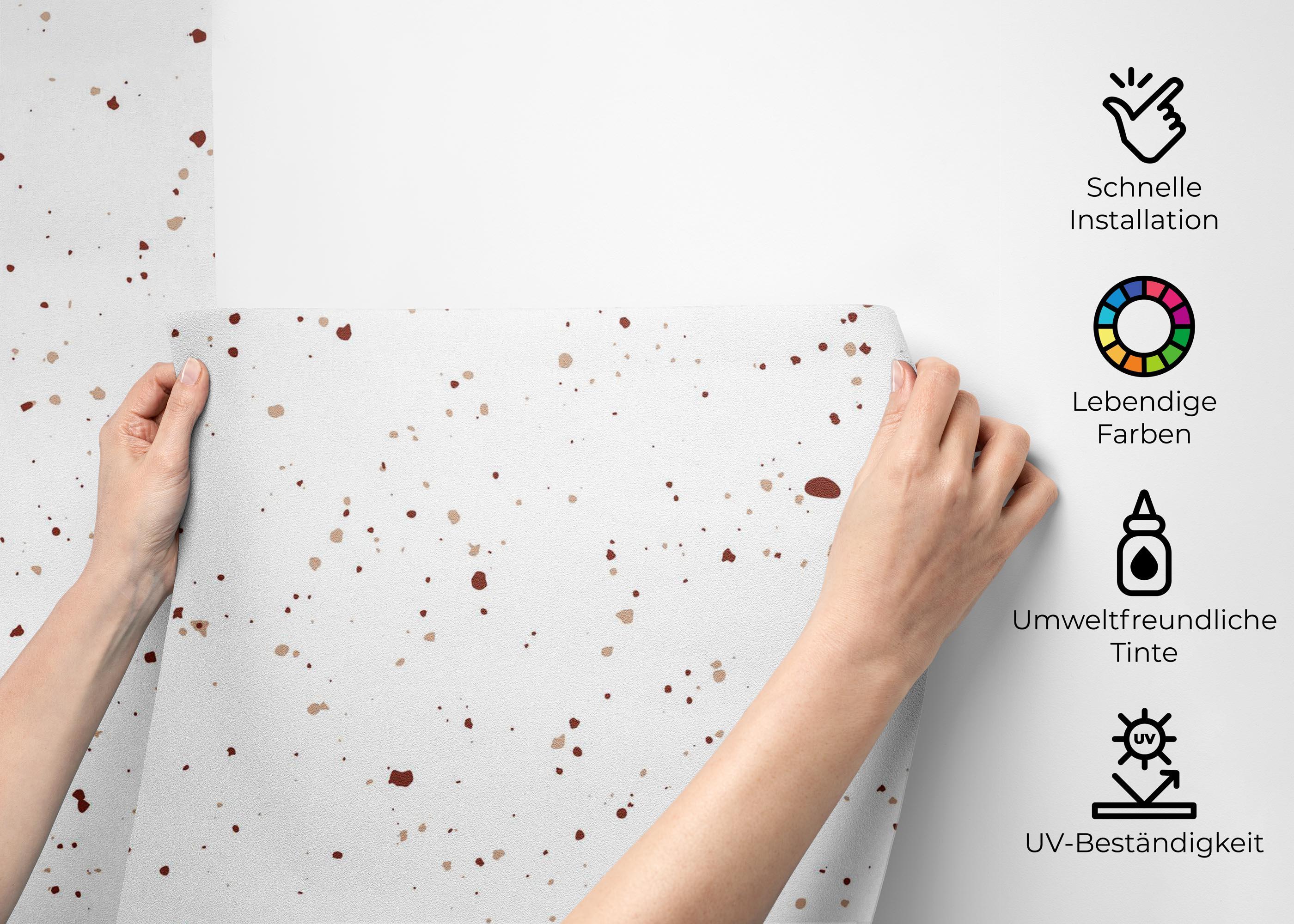 Fototapete Small Pebbles Wall mockup 2