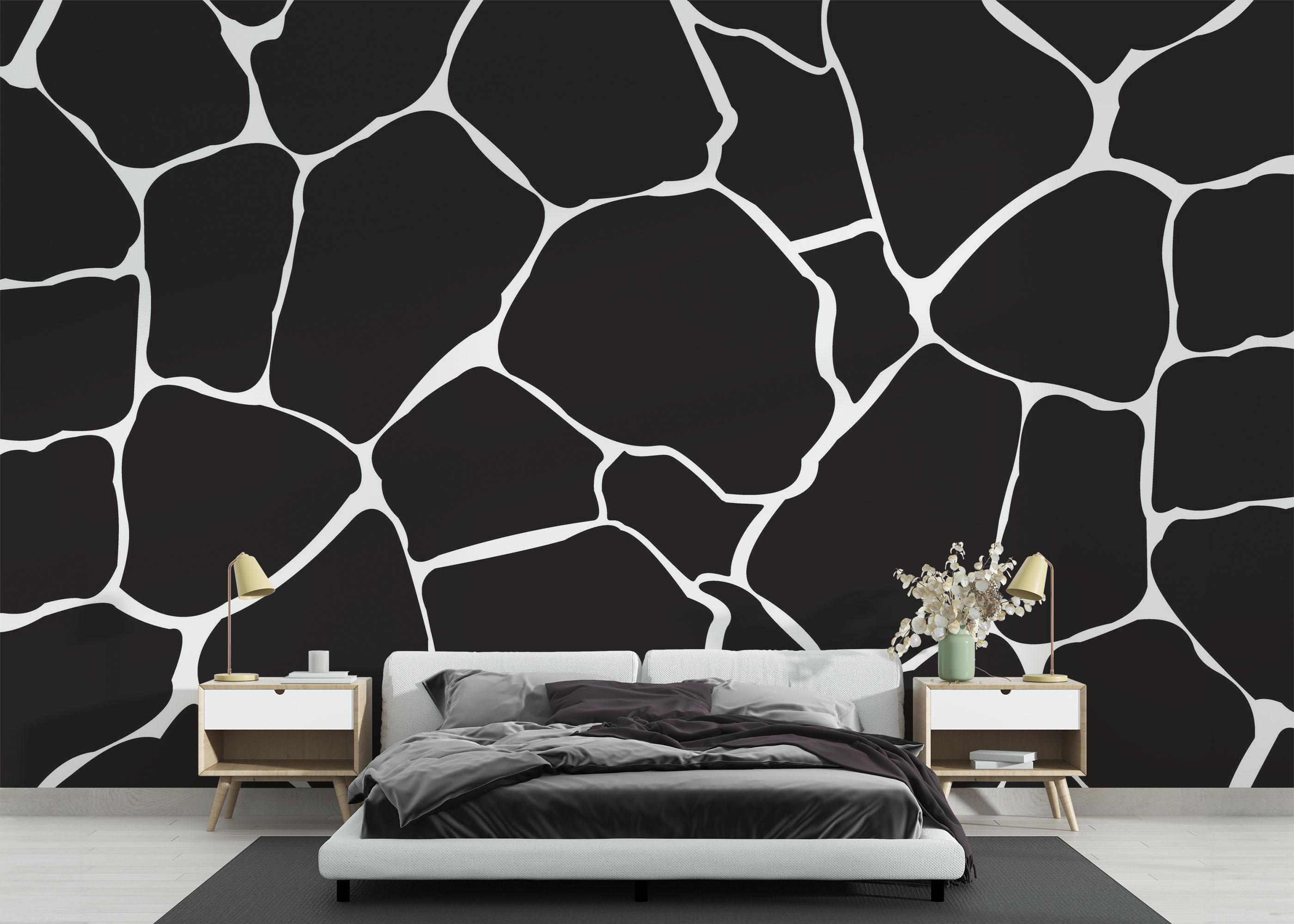 Fototapete Black Stones Art mockup 3