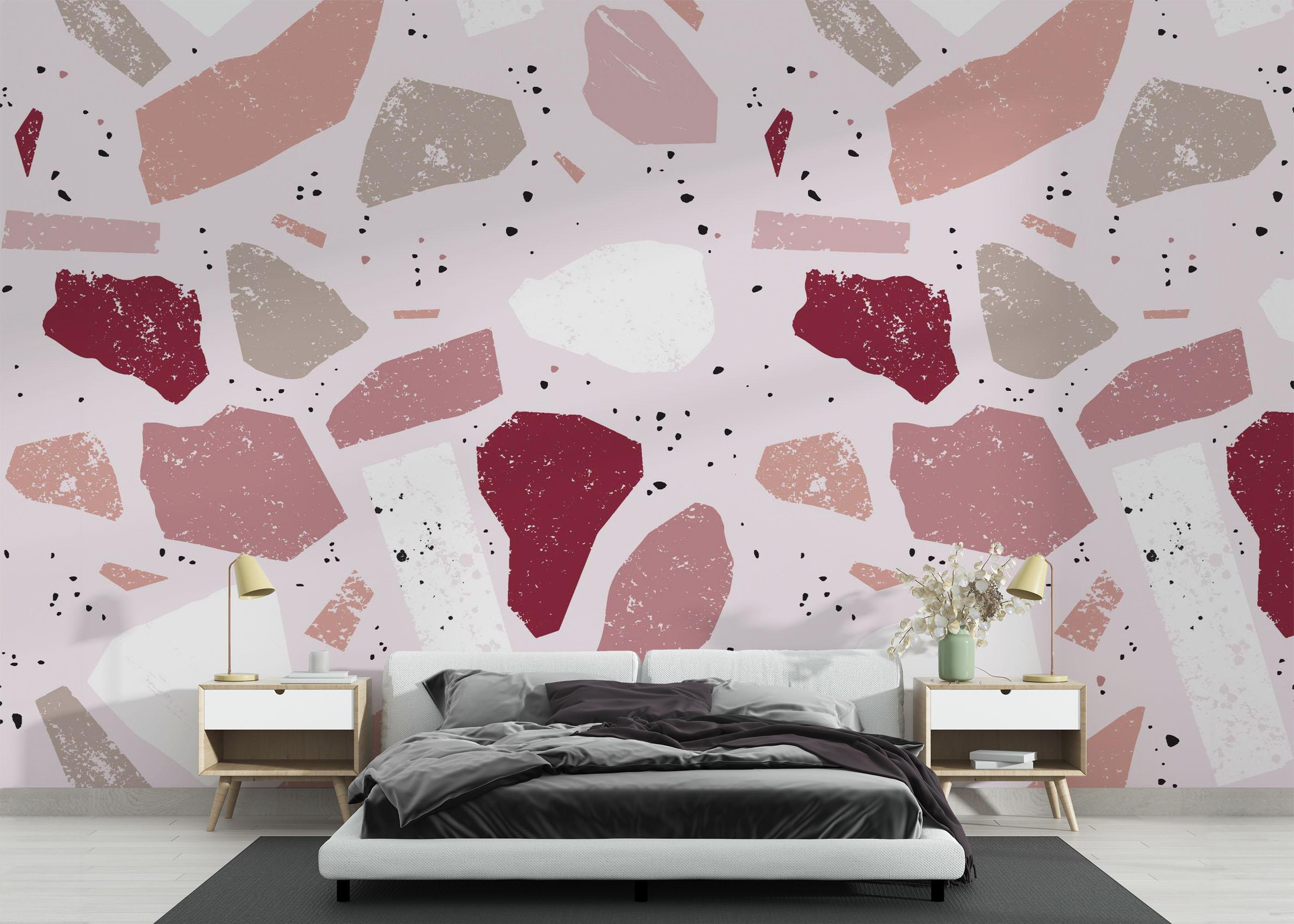 Fototapete Pastel Pink Stones mockup 3