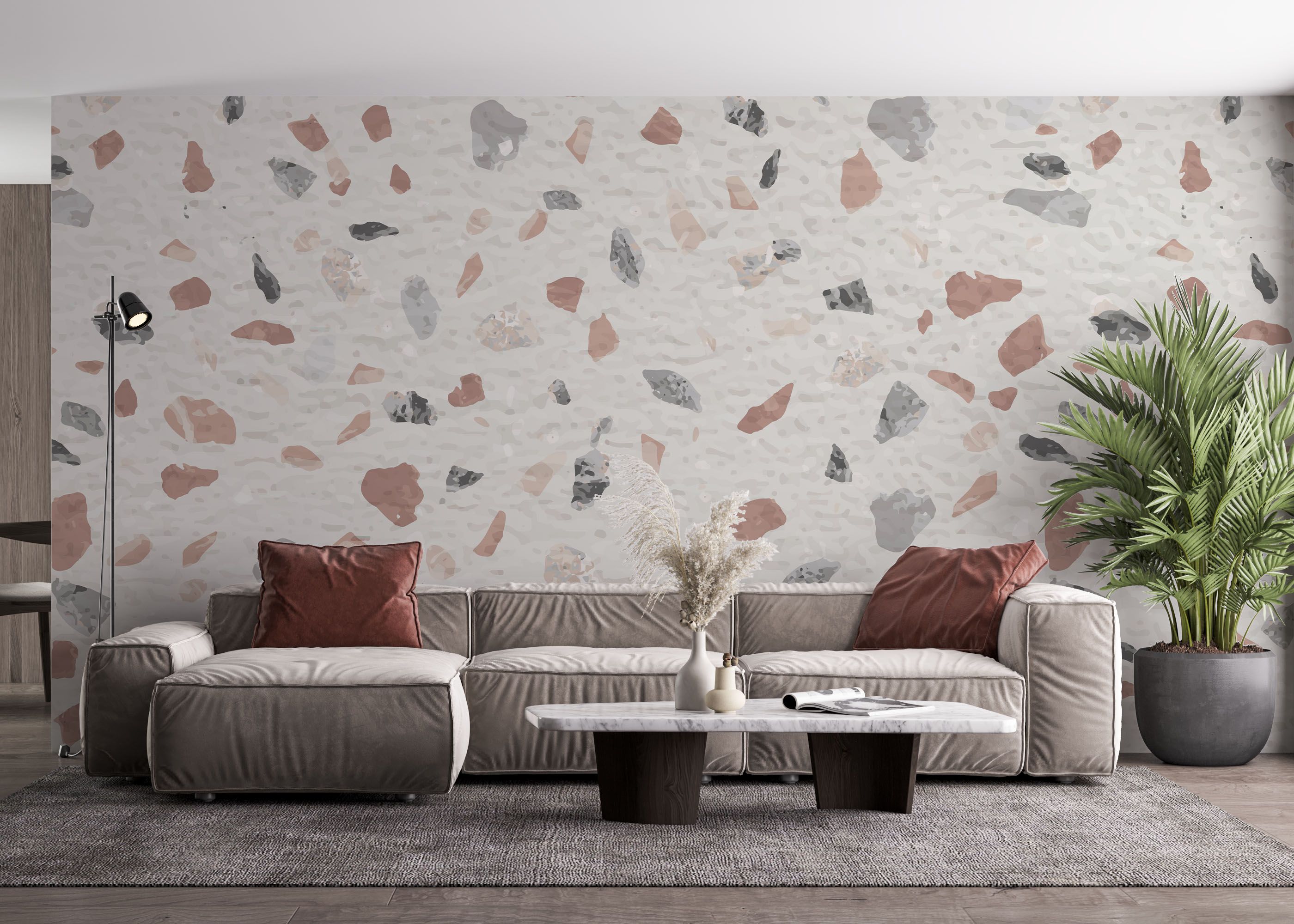 Texture Stone Wall mockup 4