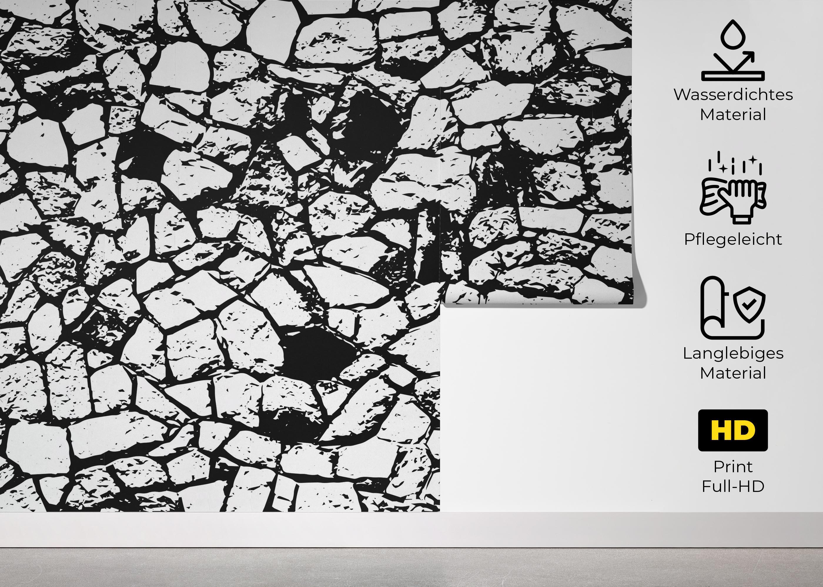 Fototapete Cracked Wall mockup 5