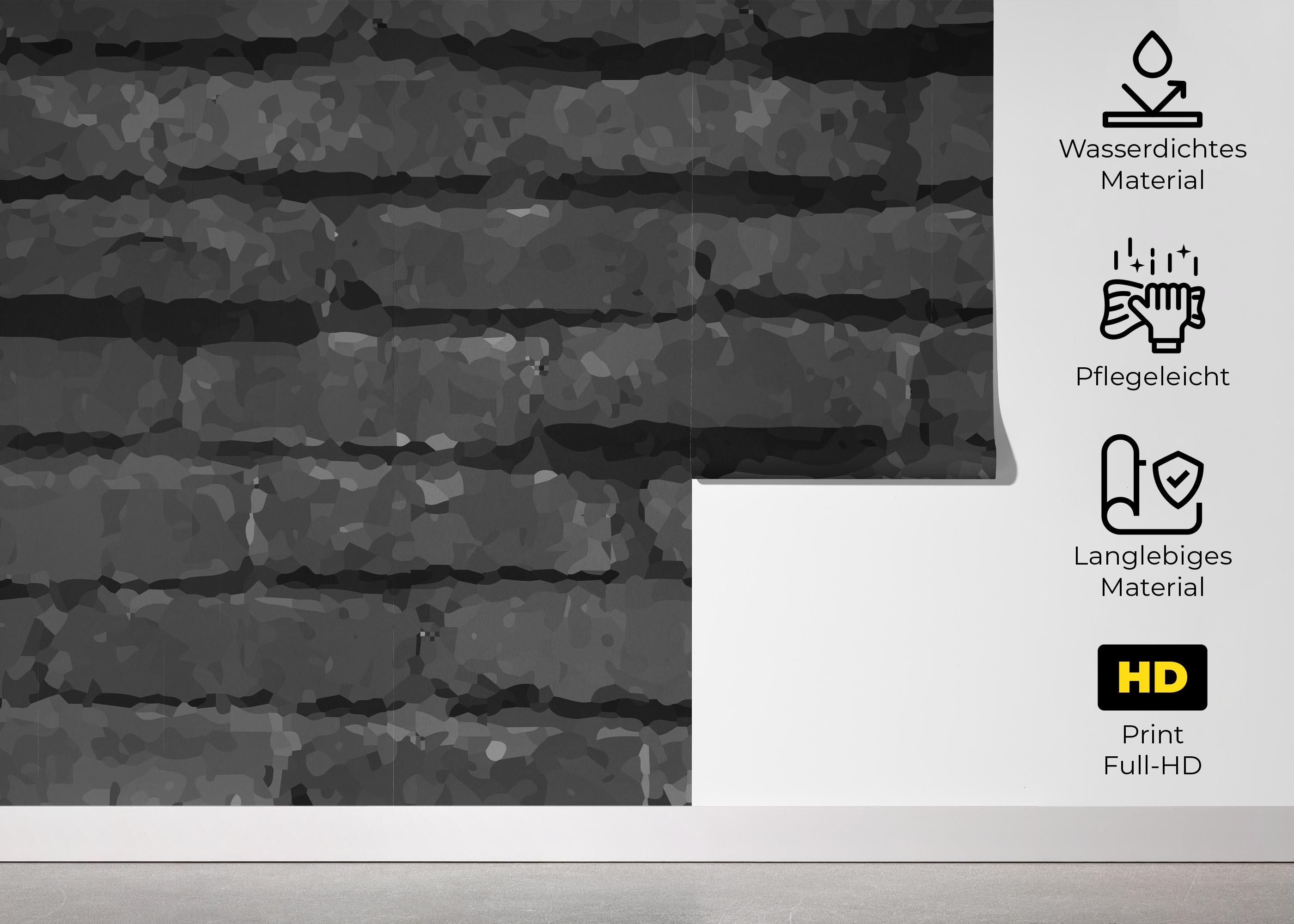 Dark Grey Stone Wall mockup 5