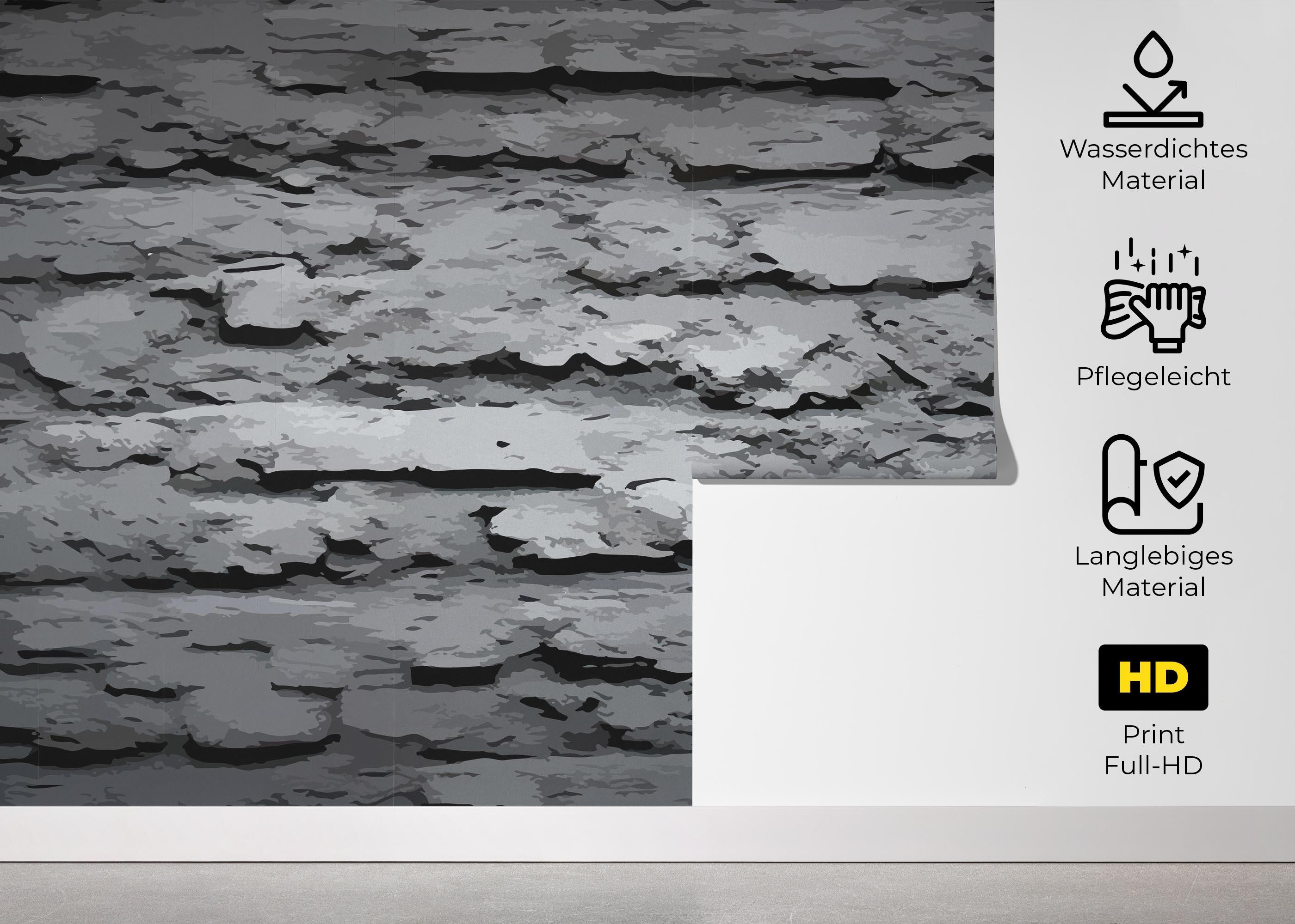 Fototapete Grey Paint Stone mockup 5