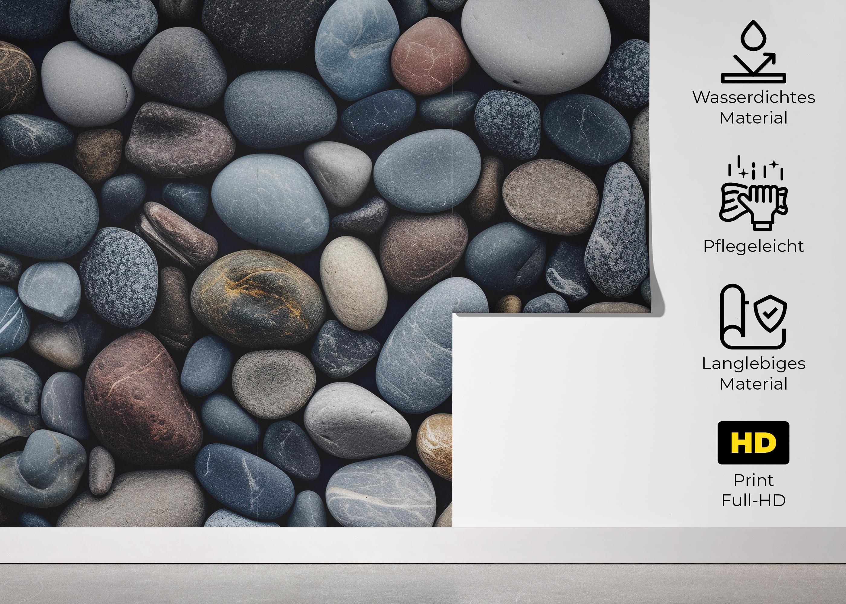 Fototapete Nature Pebbles Stone mockup 5