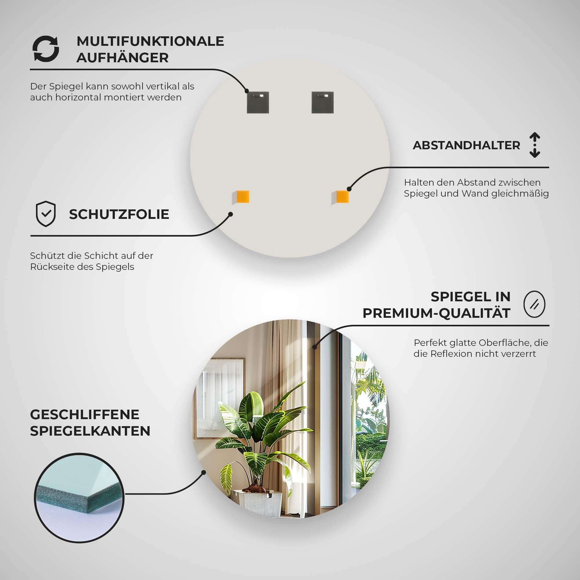 Runder Spiegel mockup 7