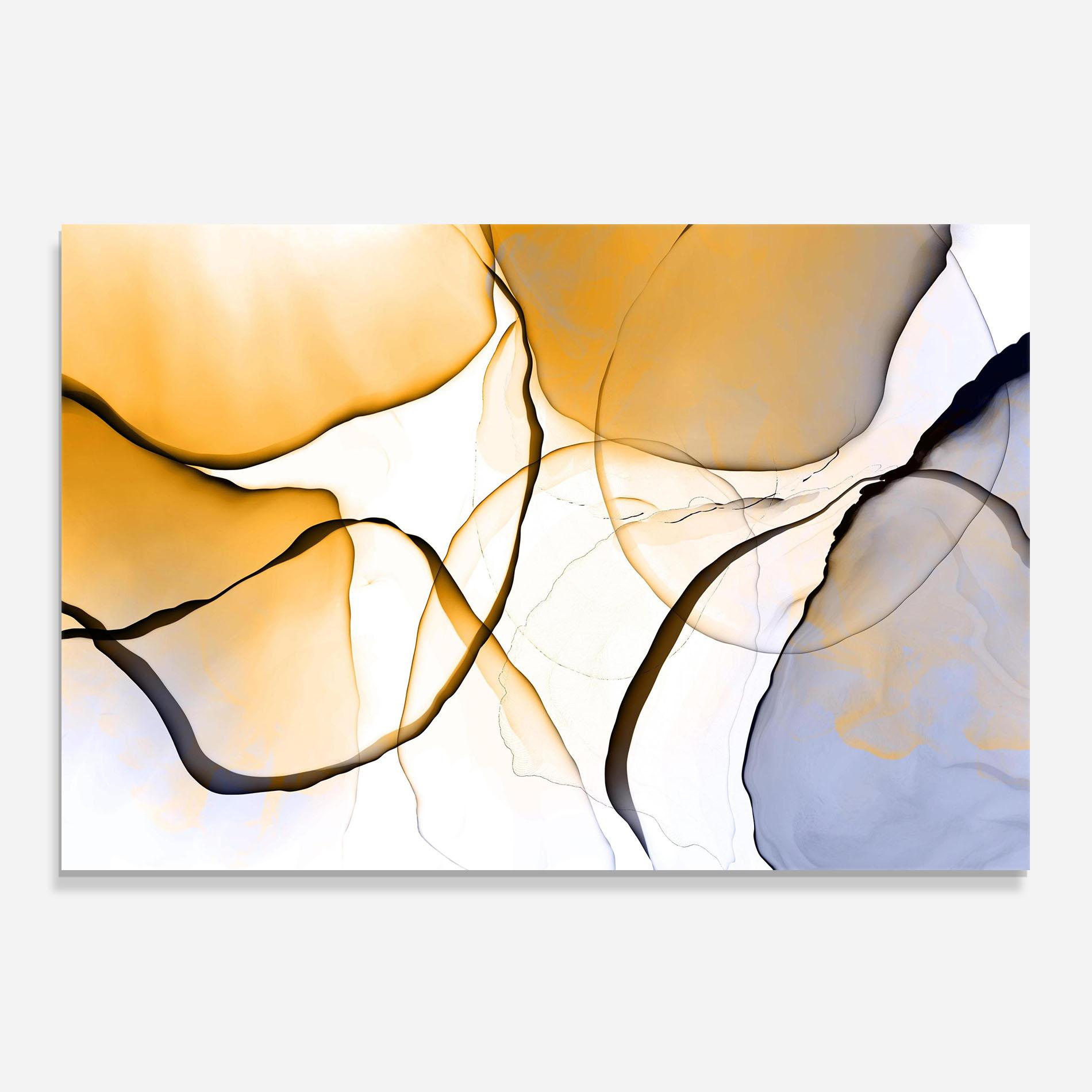 Küchenrückwand Glas Abstract Alcohol Ink mockup 0