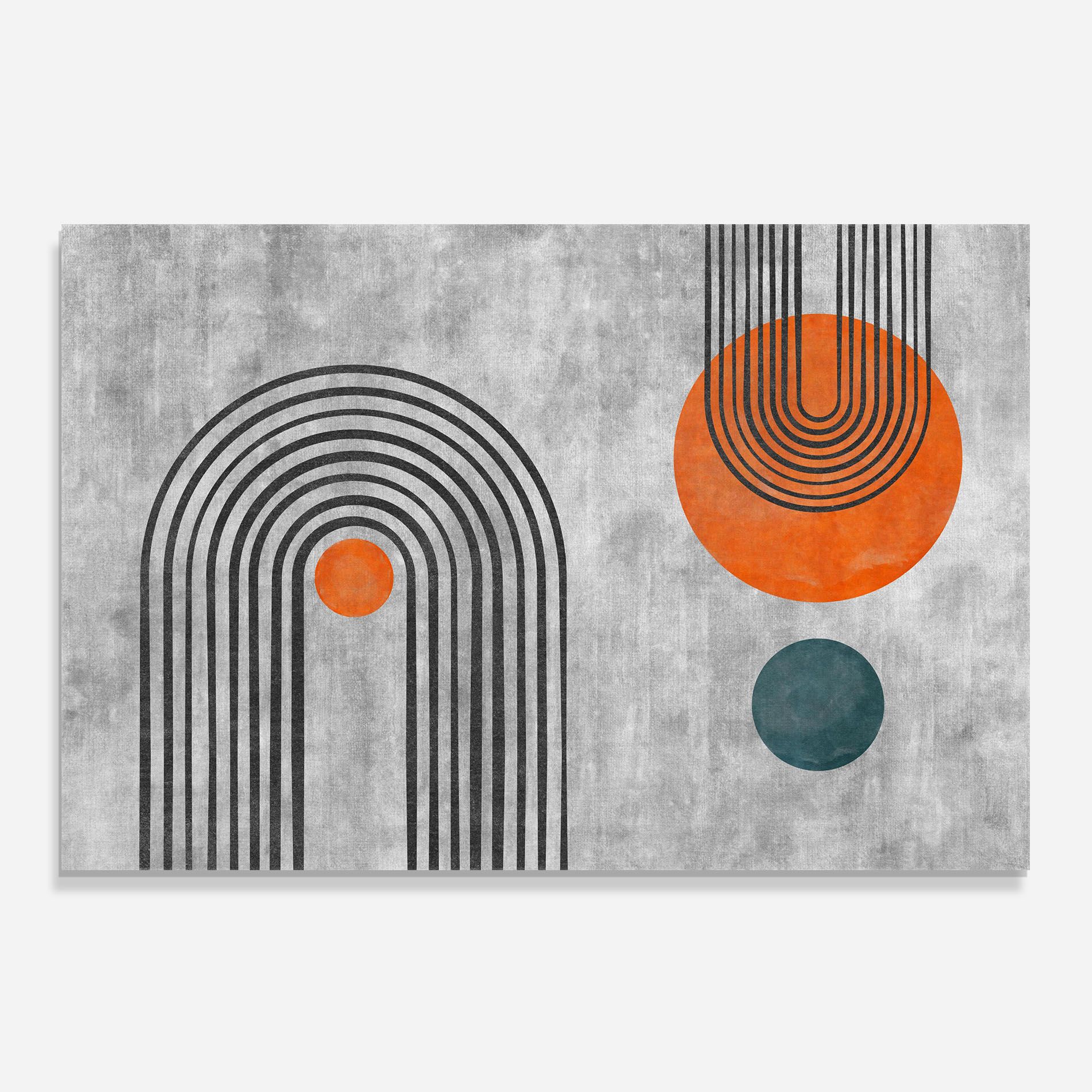 Abstract Orange Circles mockup 0