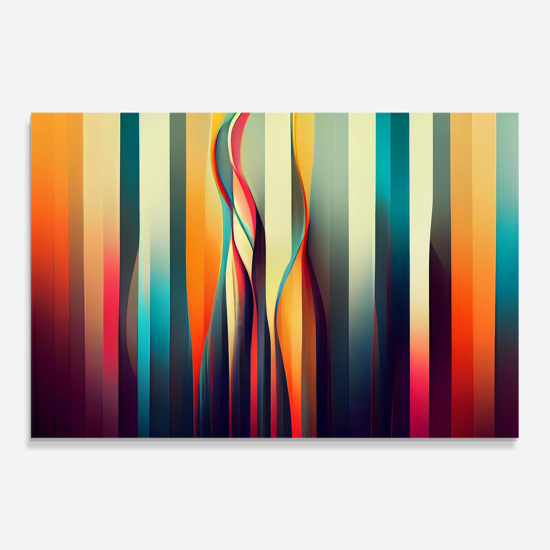 Küchenrückwand Glas Colorful Geometric Background mockup 0