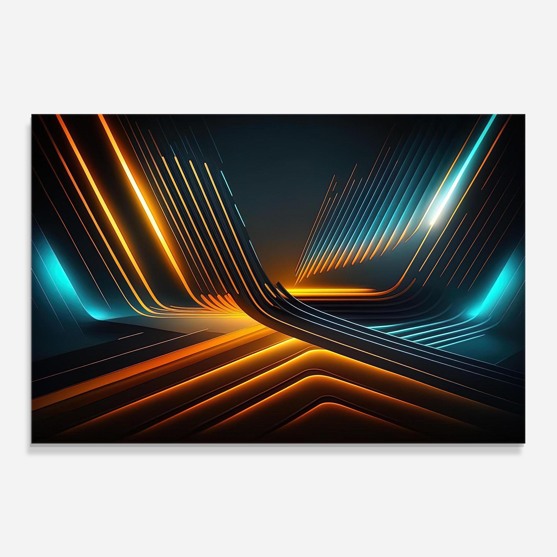 Küchenrückwand Glas Futuristic Background mockup 0