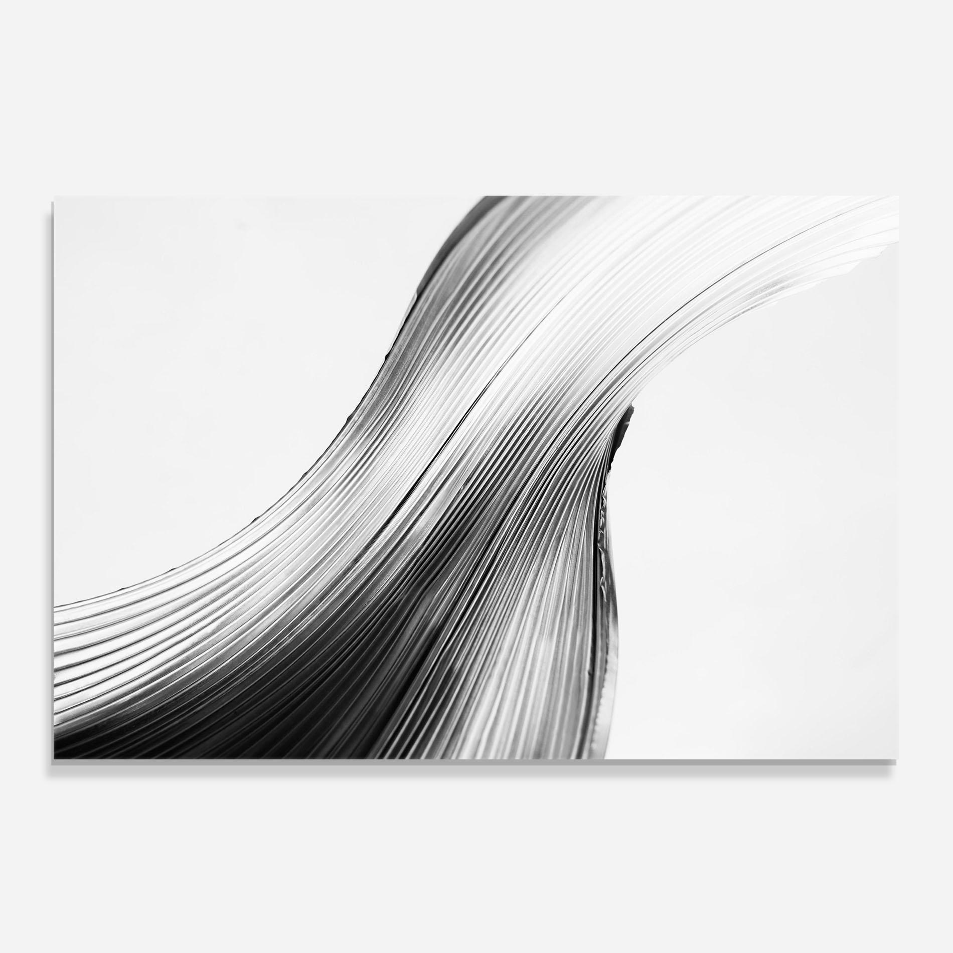 Küchenrückwand Glas Monochrome Wave mockup 0