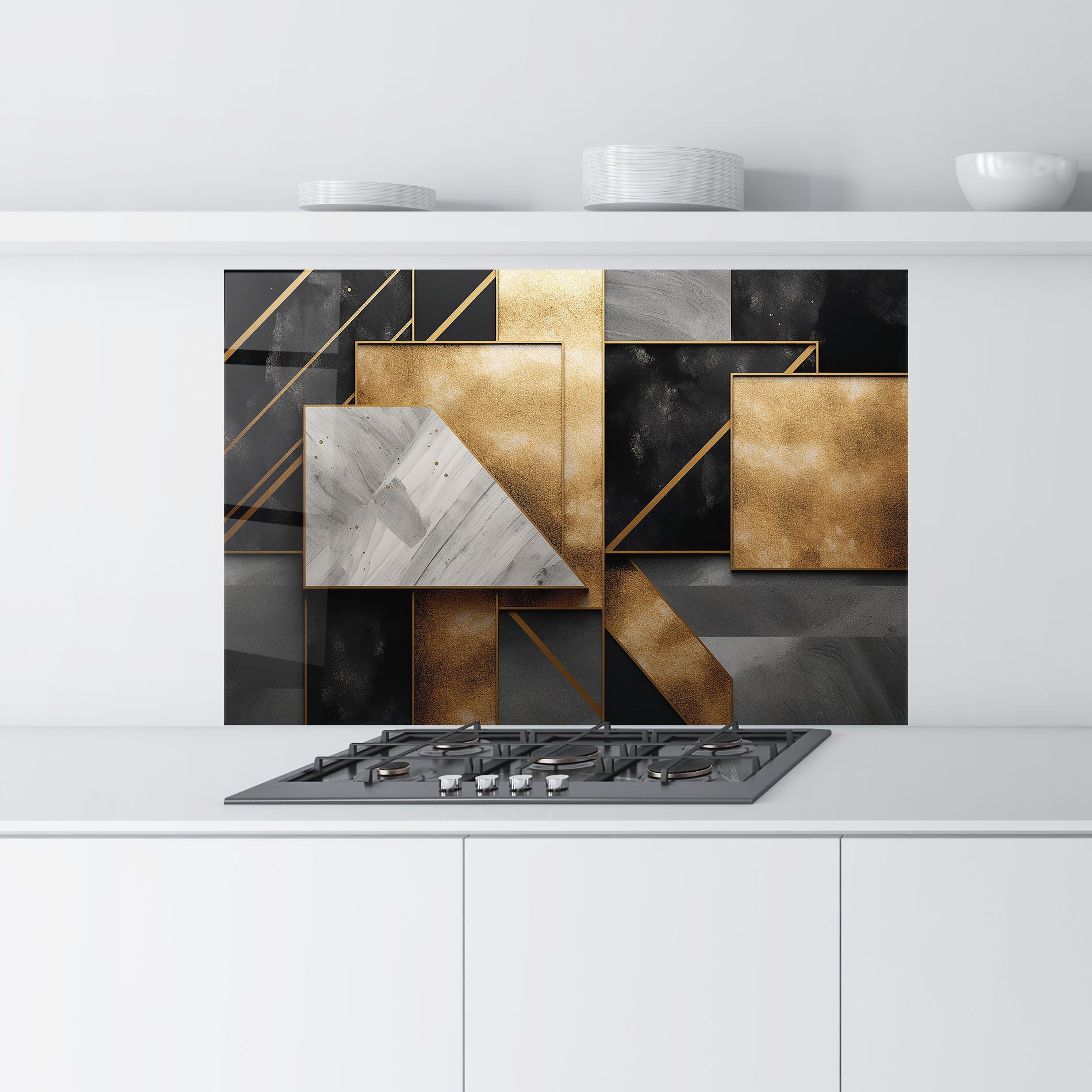 Abstract Gold Square mockup 9