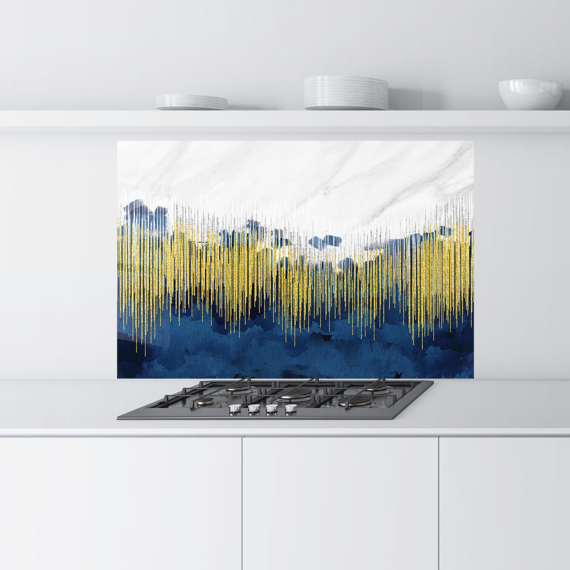 Küchenrückwand Glas Abstract Marble Art mockup 9