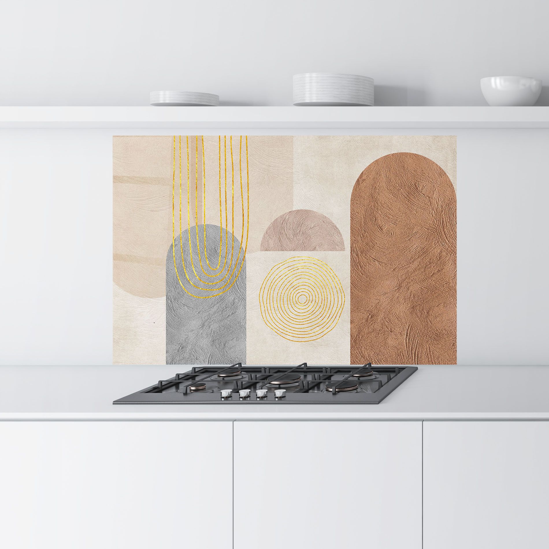 Gray Orange Painting mockup 9