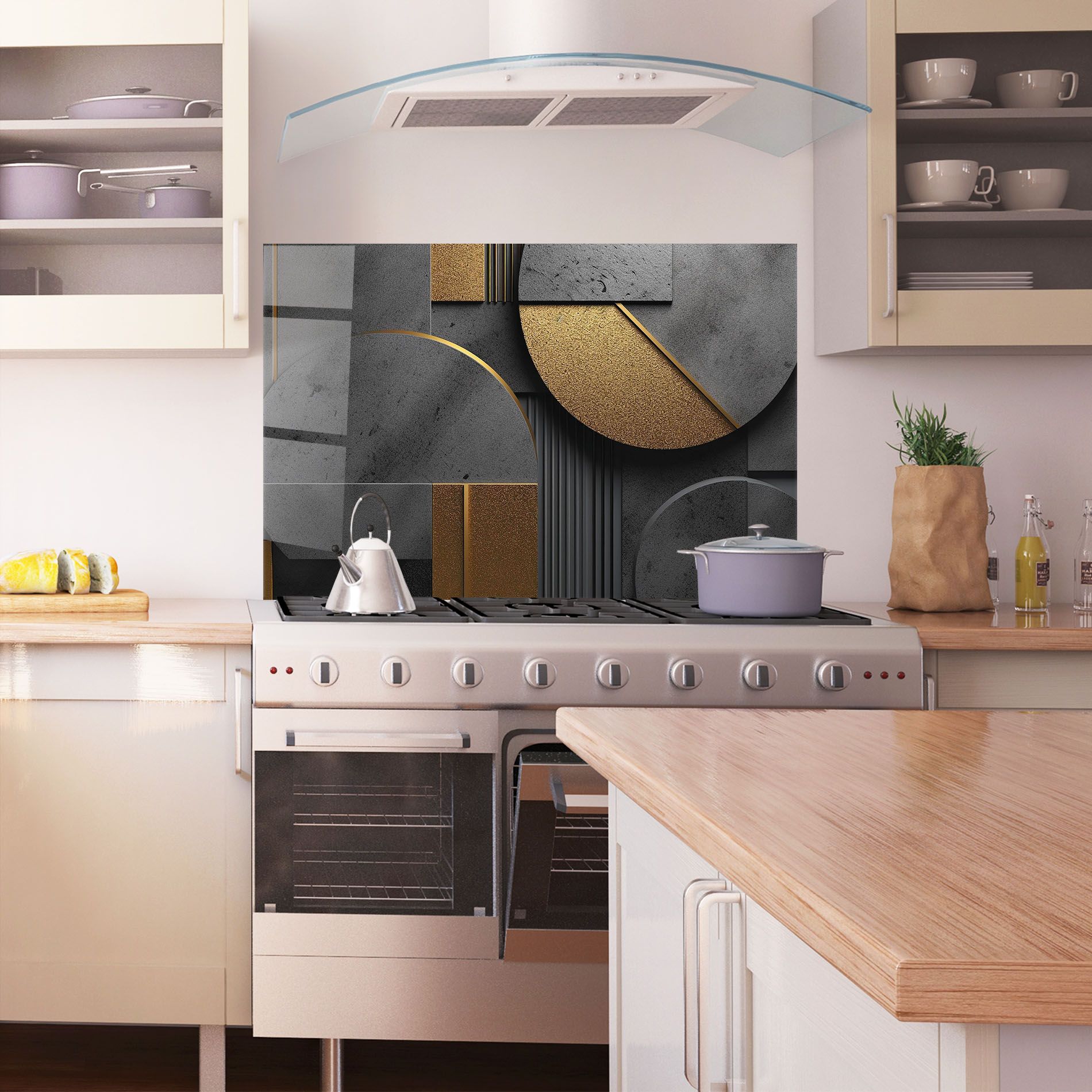 Gold With Grey Circle mockup 1