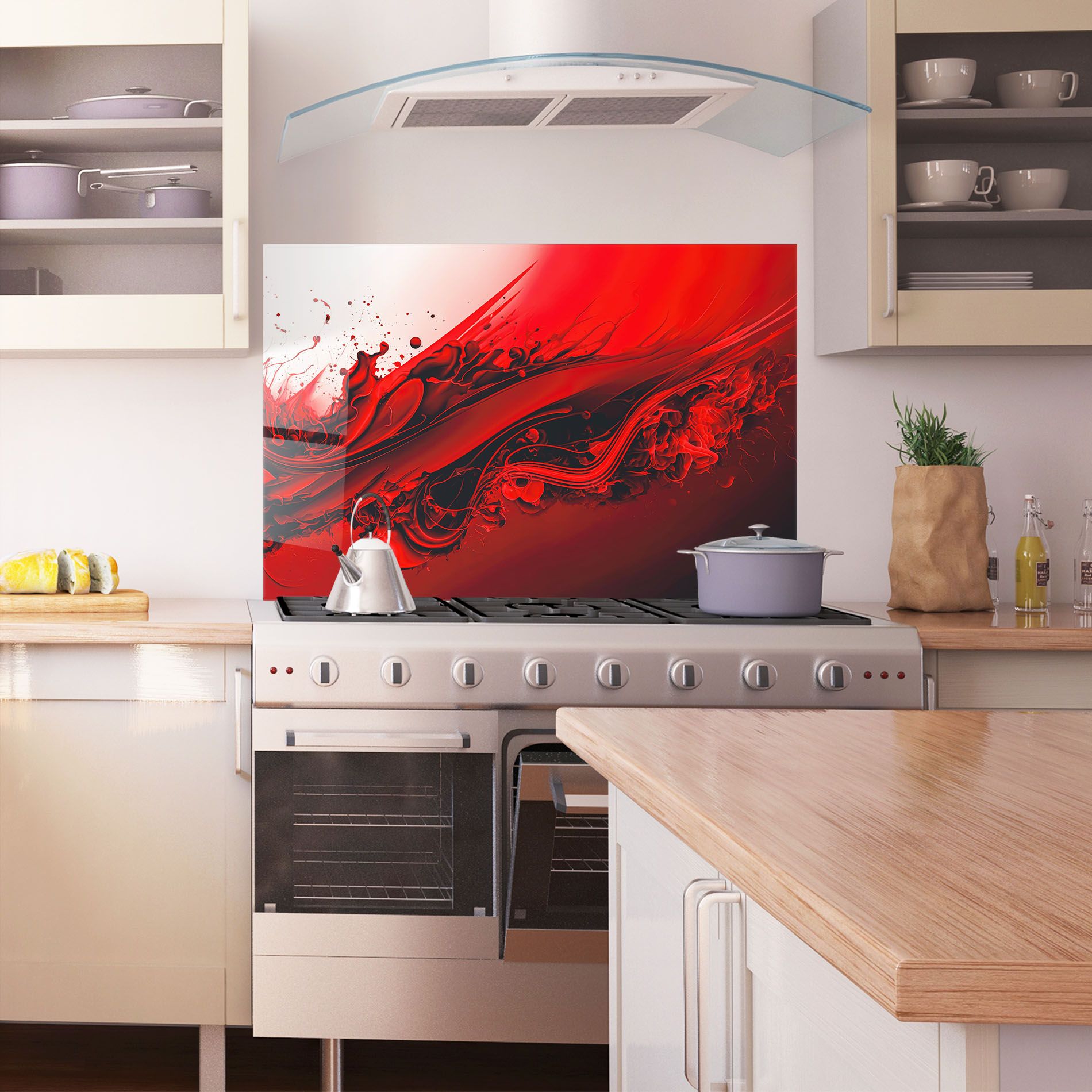 Smooth Red Color mockup 1