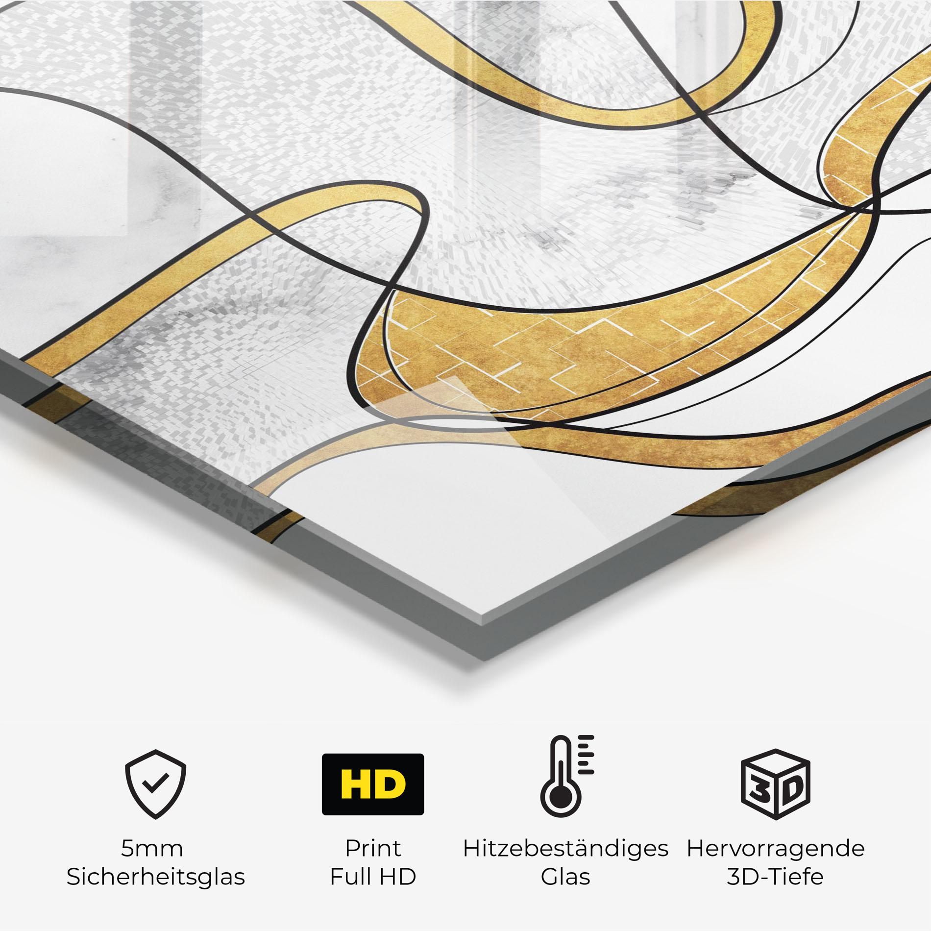 Abstract Gold Lines mockup 2