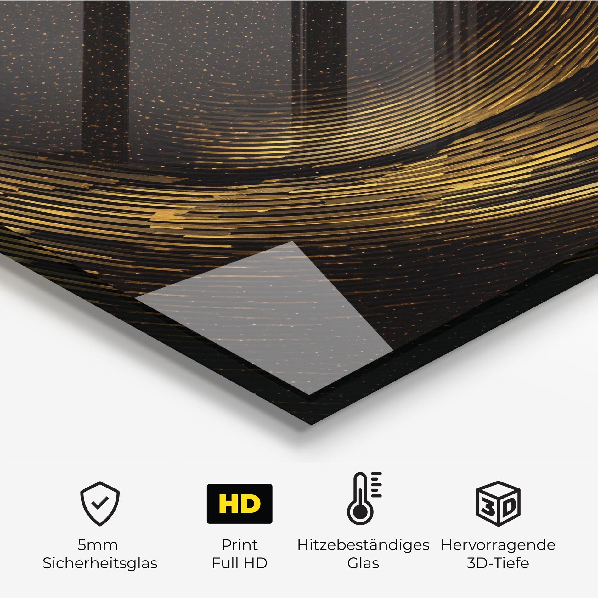 Black Painting With Gold mockup 2