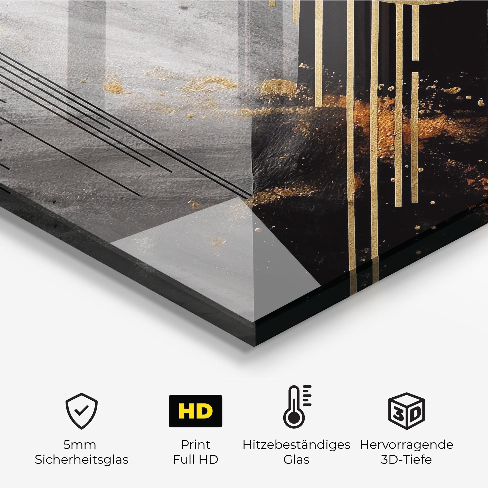 Gold Circle With Lines mockup 2