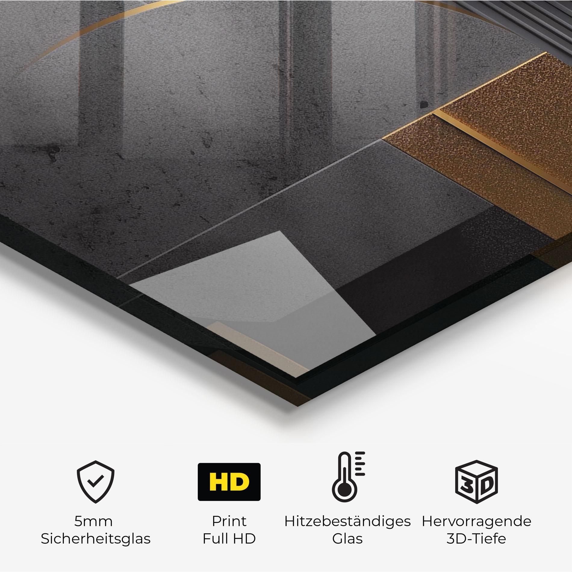 Gold With Grey Circle mockup 2