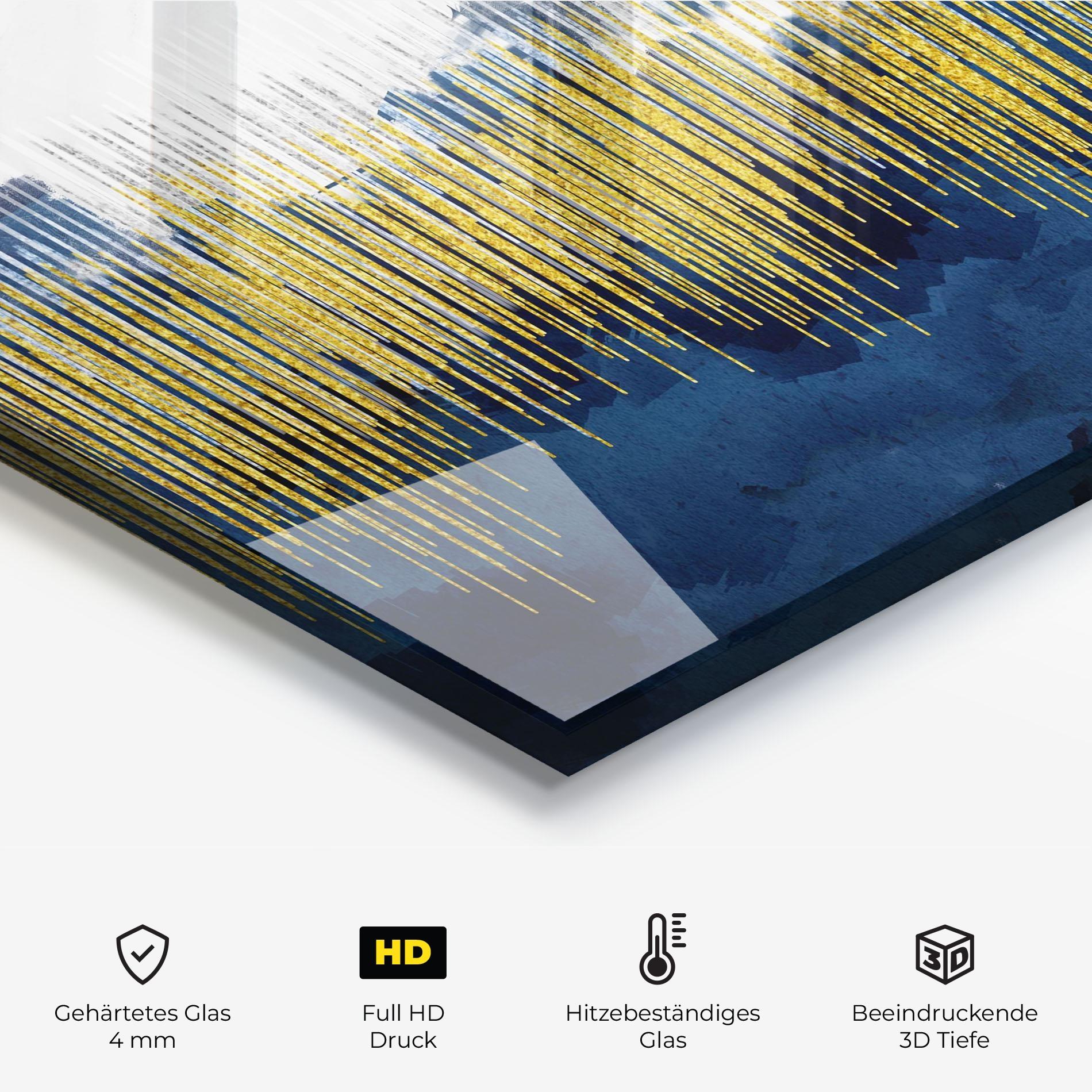 Küchenrückwand Glas Abstract Marble Art mockup 2