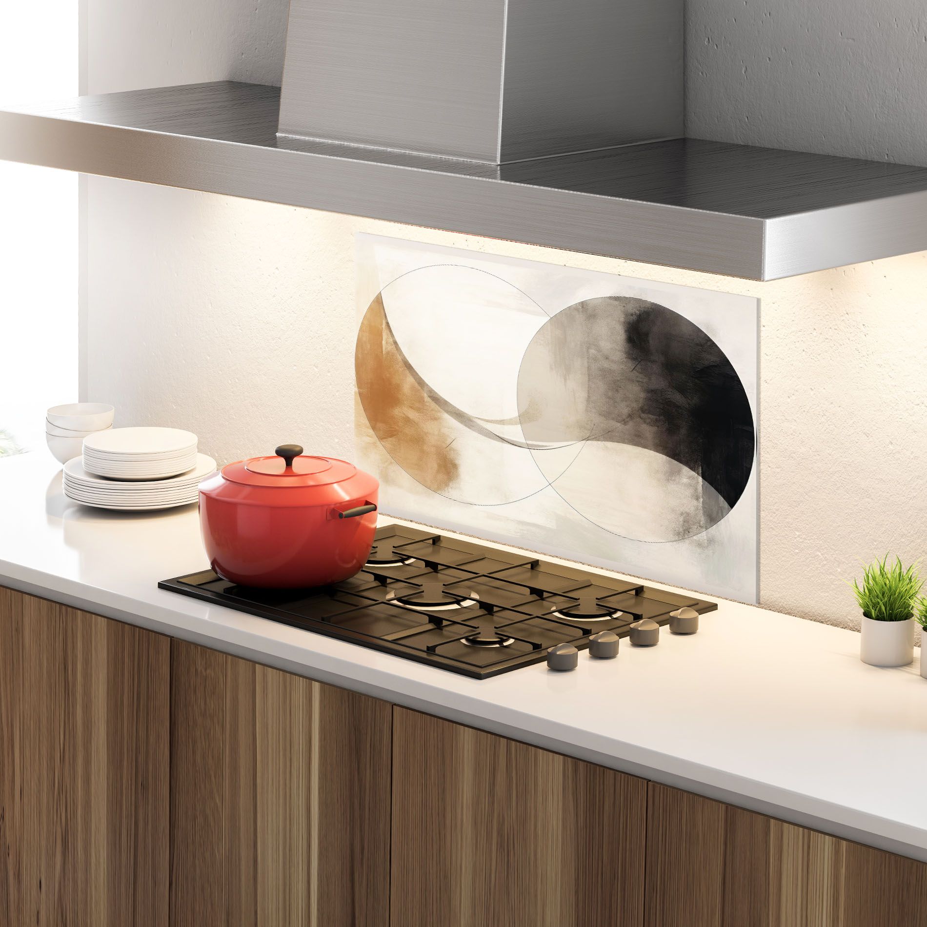 Abstract Circle Painting mockup 4